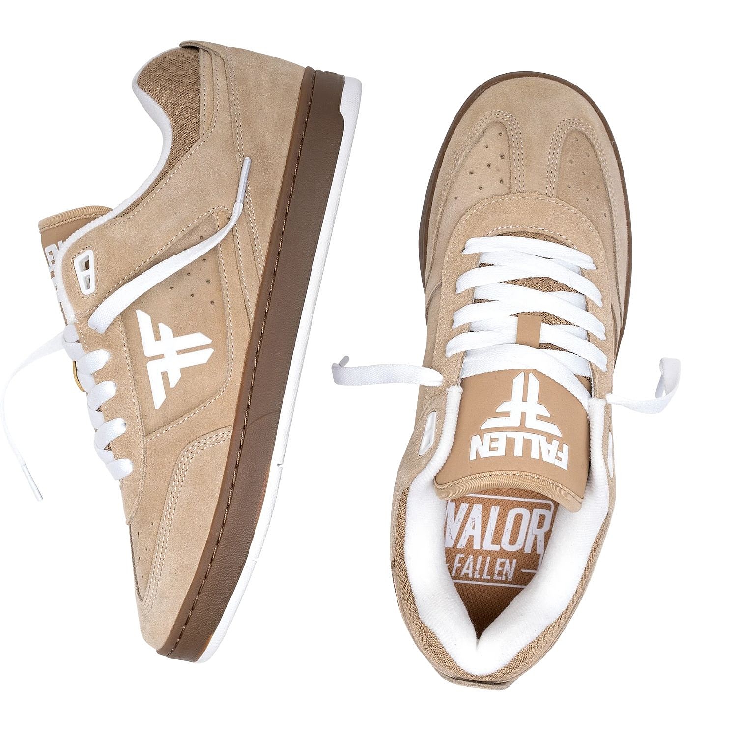 topánky Fallen The Valor - Tan/Dk Gum/White - men´s