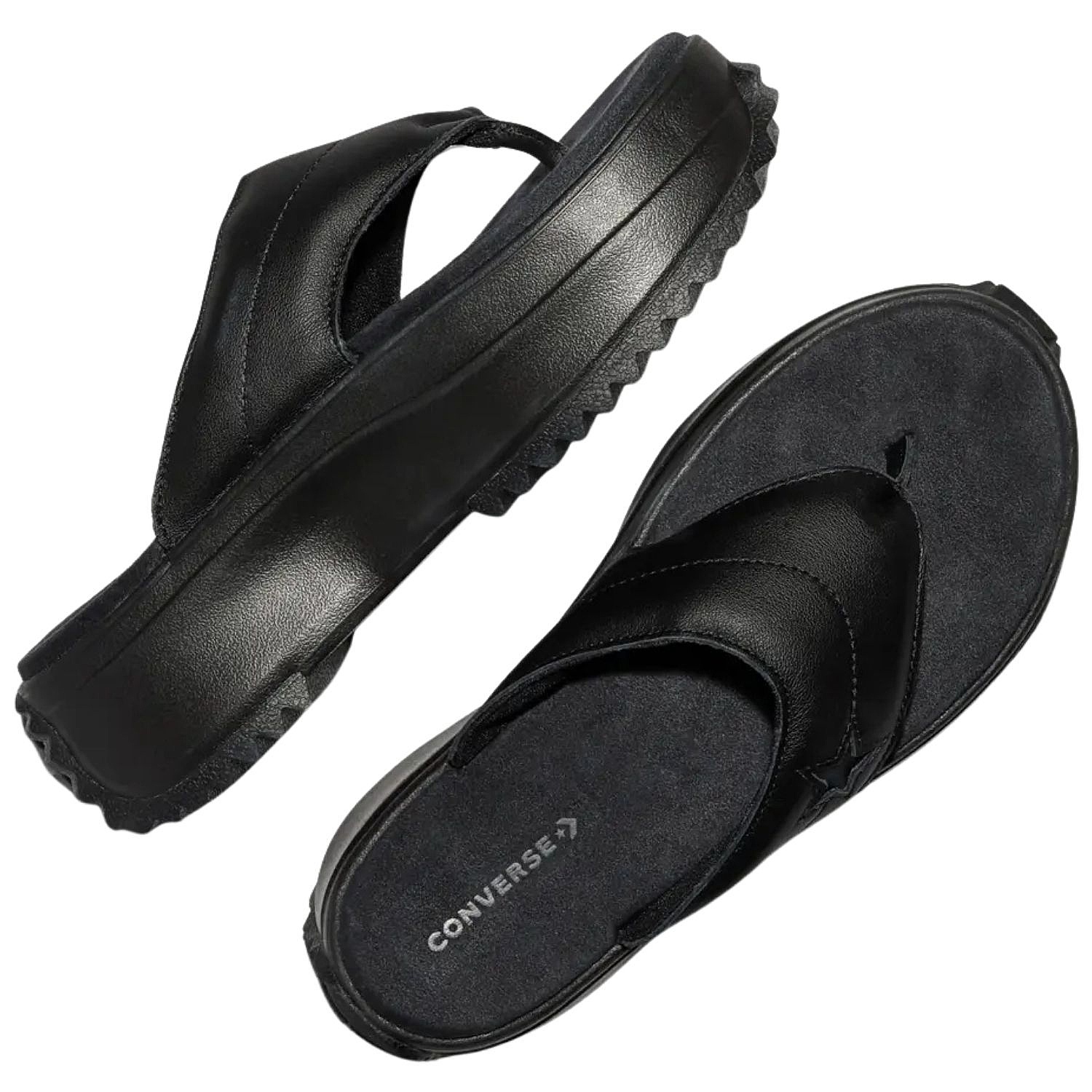 tongs Converse Run Star Platform Leather - A20650/Black/Black/Black - women´s