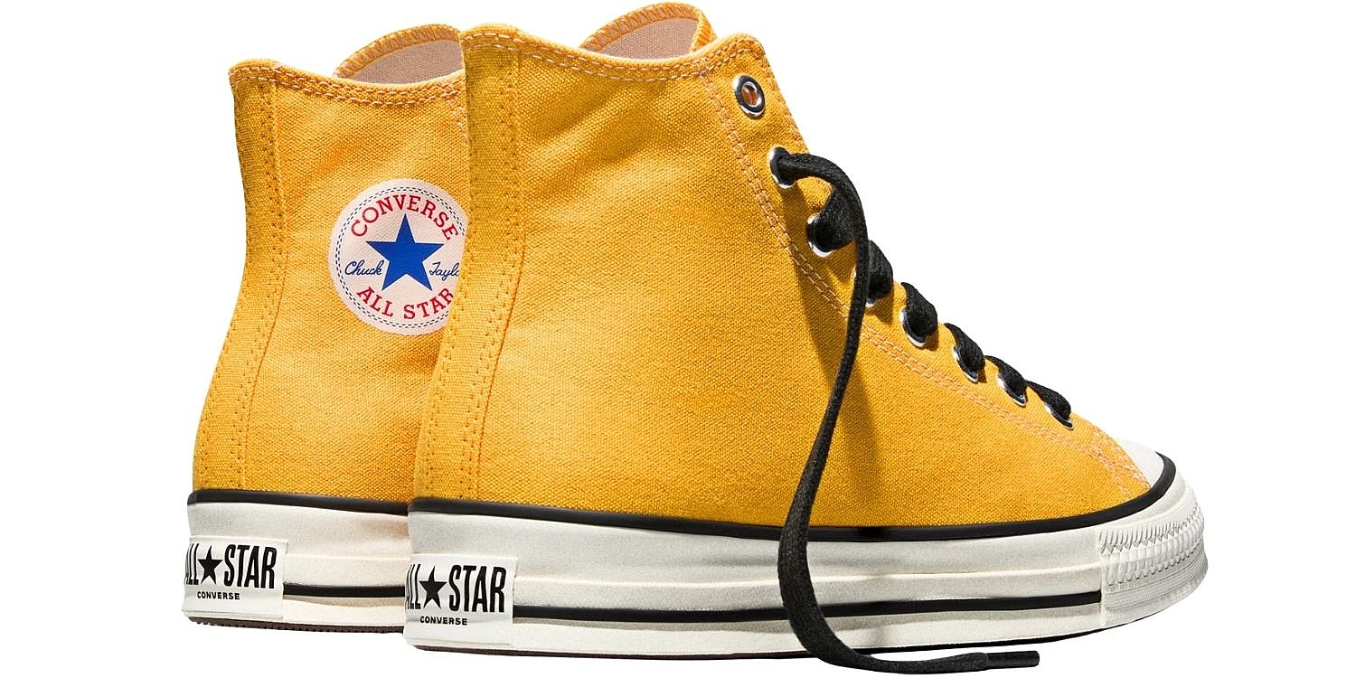 chaussures Converse Chuck Taylor Throwback Hi - A18842/Gold Palm/Vintage White/Black