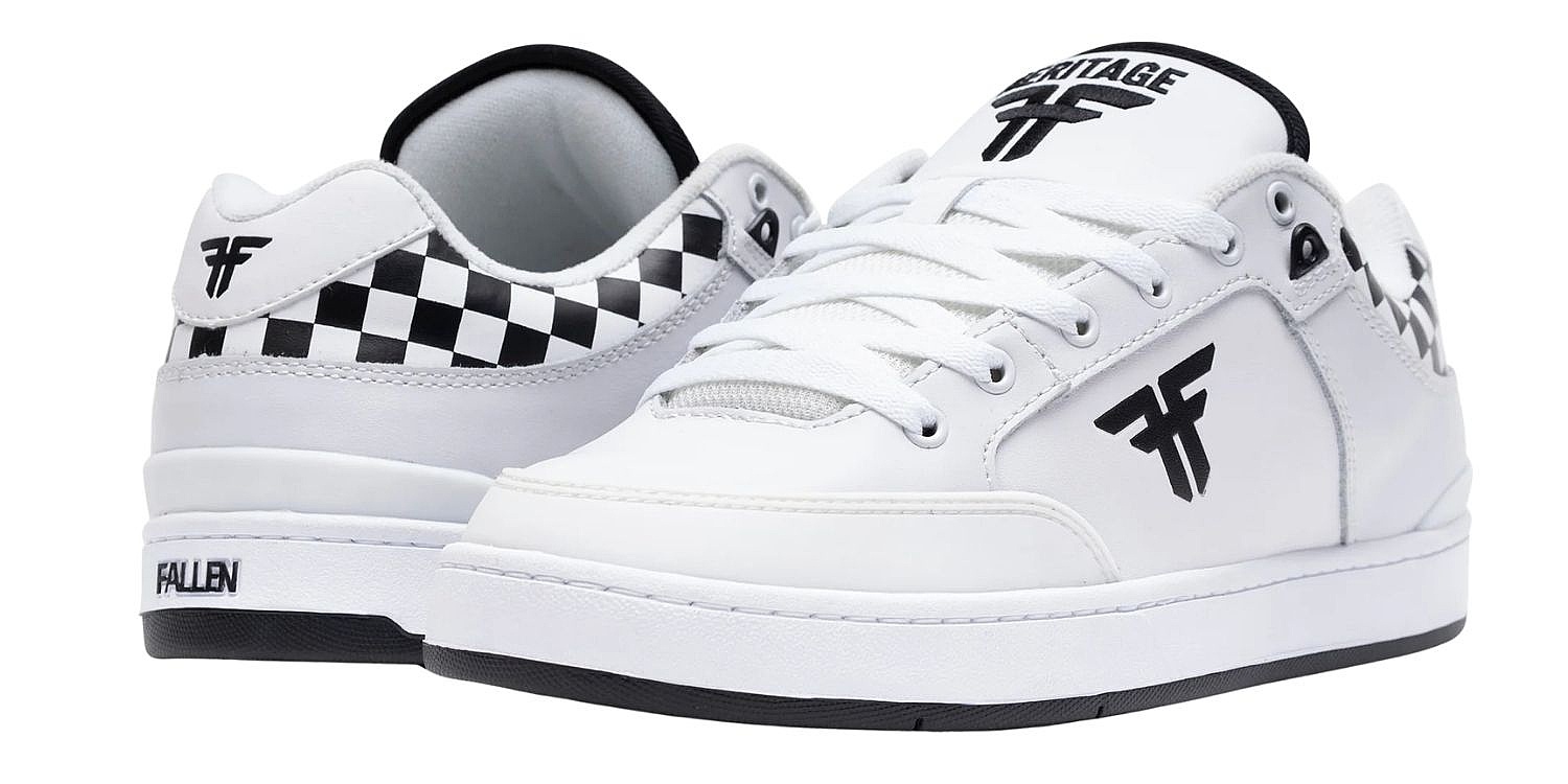 boty Fallen Heritage - White/Black/Checkers