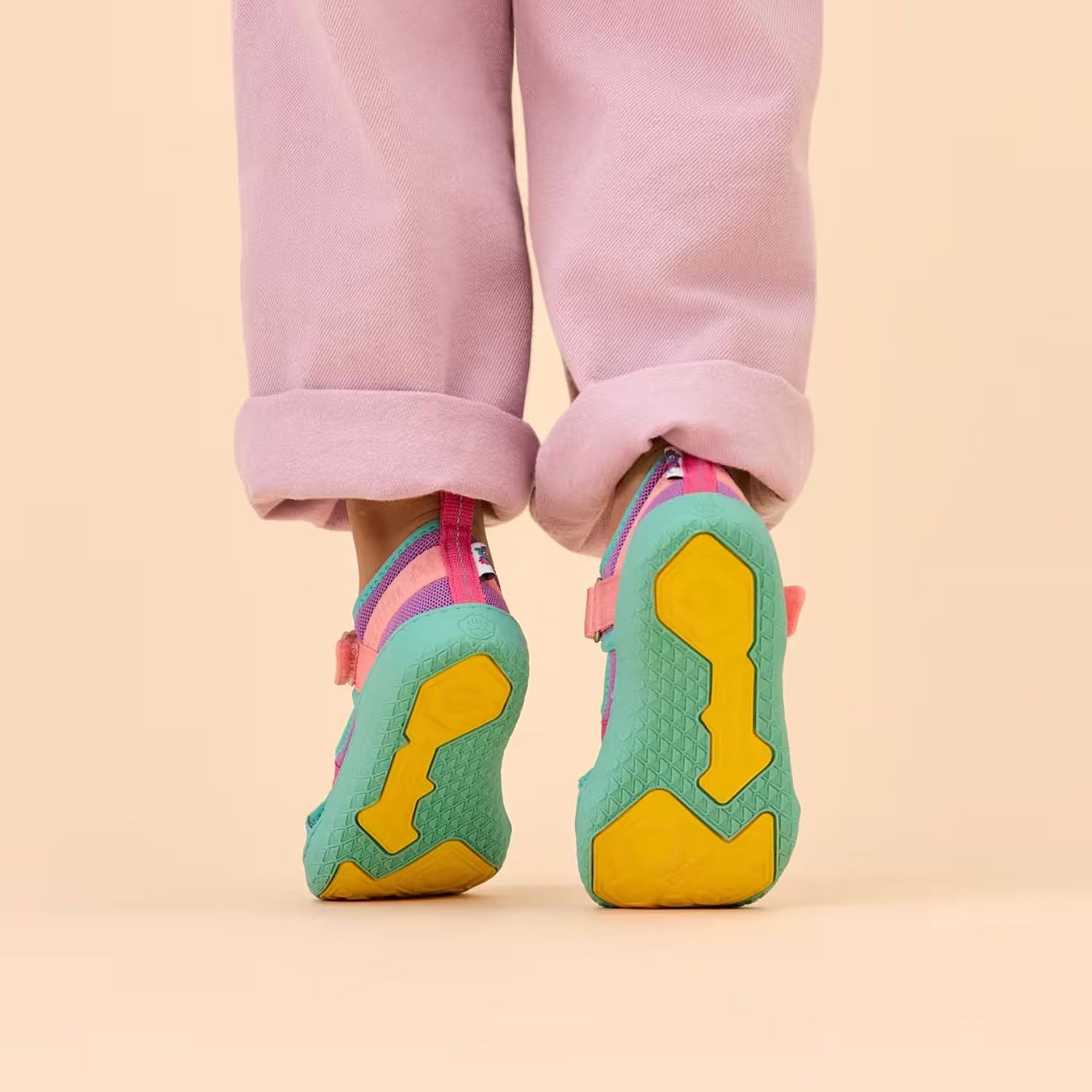 chaussures Affenzahn Vegan Roughy Owl - Purple - kid´s