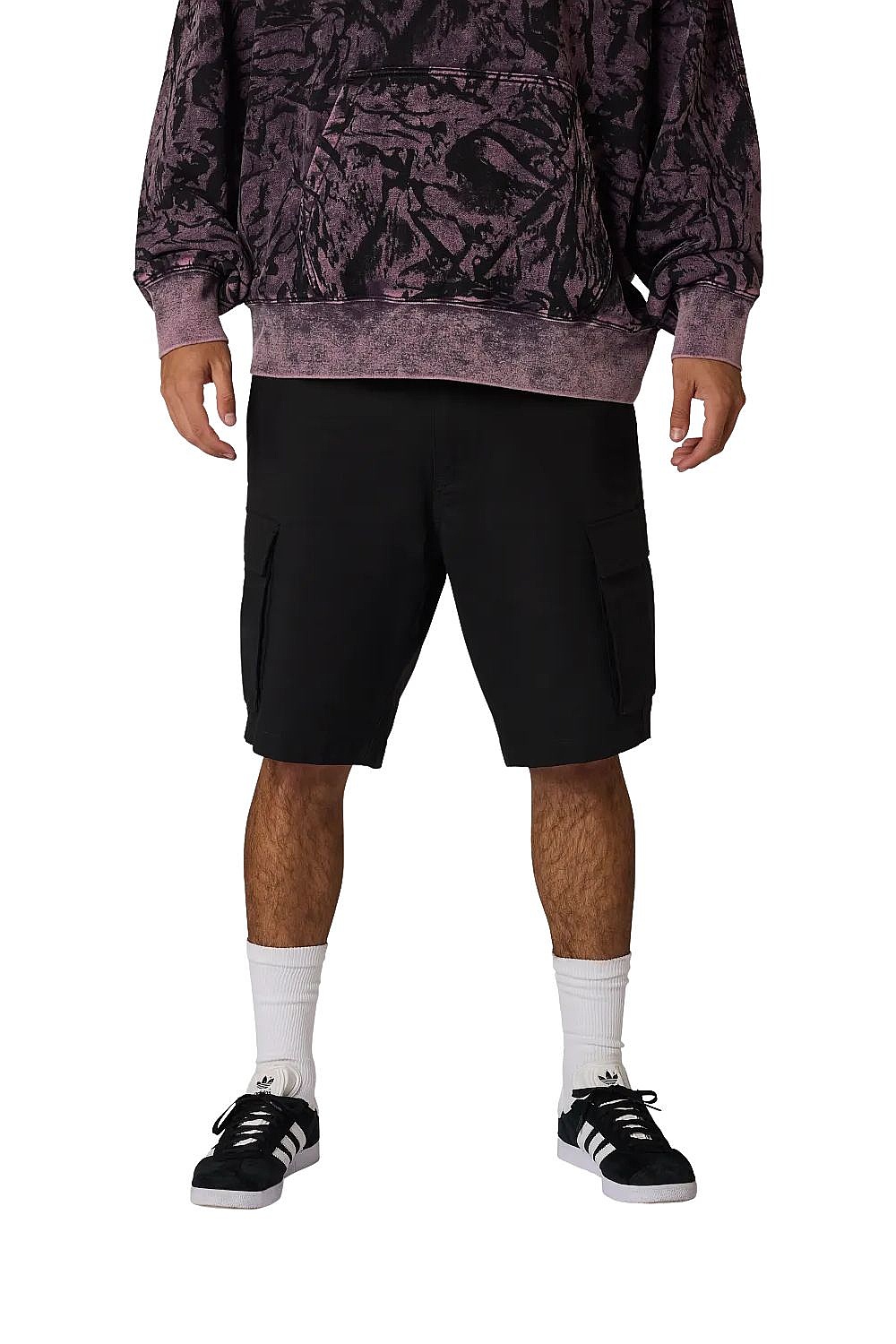 short Fox Cargo Ripstop - Black - men´s