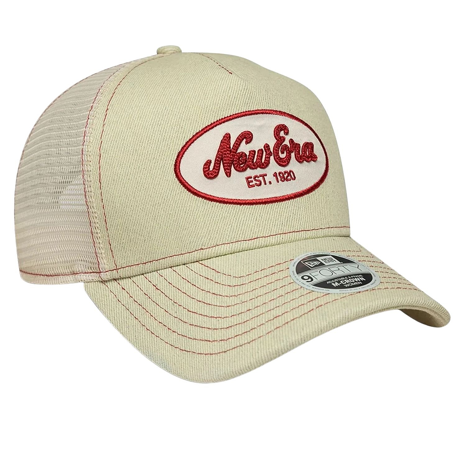 Kappe New Era 9FO M-Crown AF Trucker Branded - Light Cream - women´s