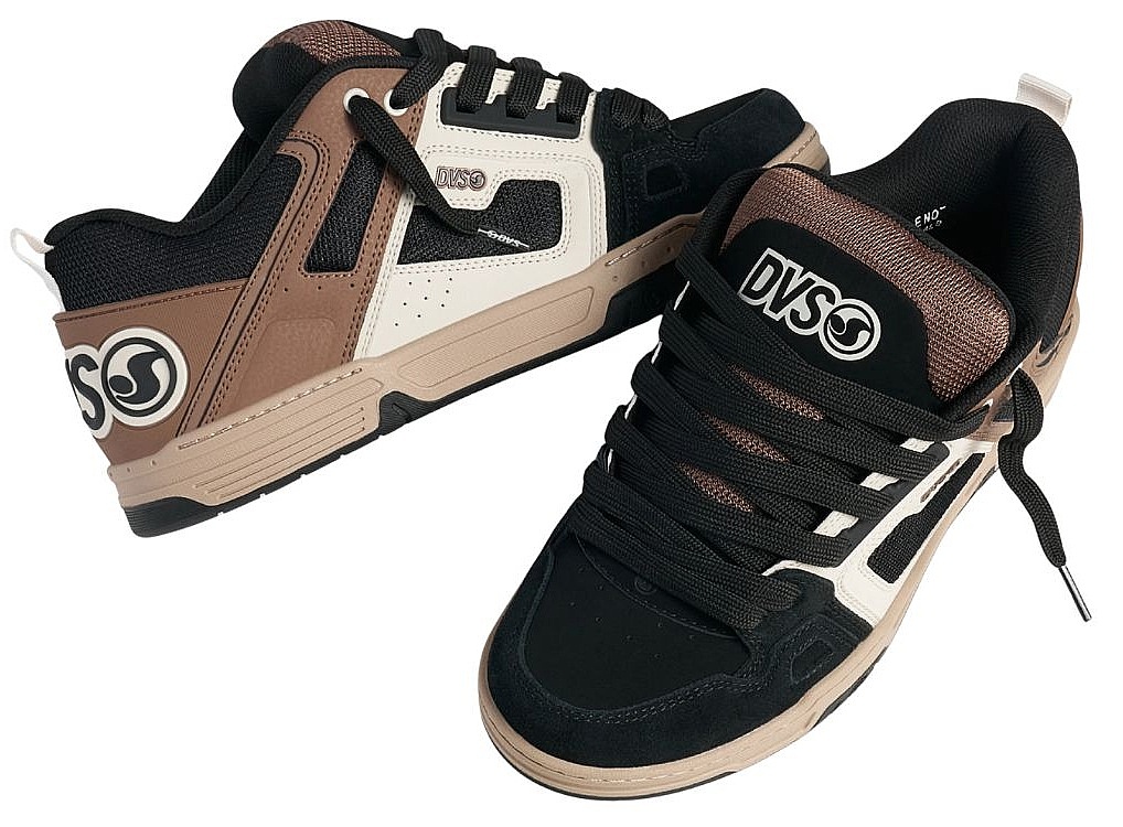 chaussures DVS Comanche - Black/Taupe/Brown/Suede - men´s