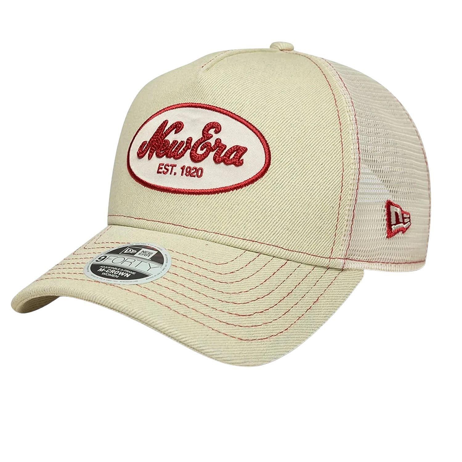 Kappe New Era 9FO M-Crown AF Trucker Branded - Light Cream - women´s