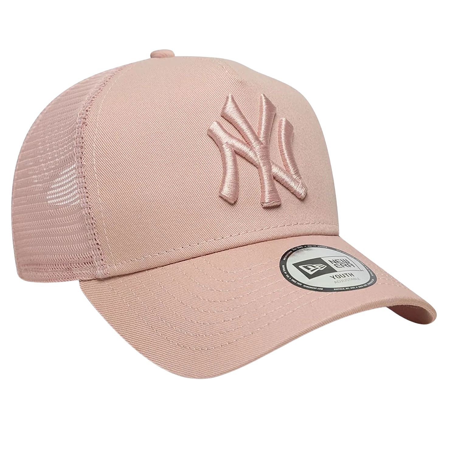 Kappe New Era 9FO AF League Trucker MLB New York Yankees Youth - Pink Rouge - unisex junior