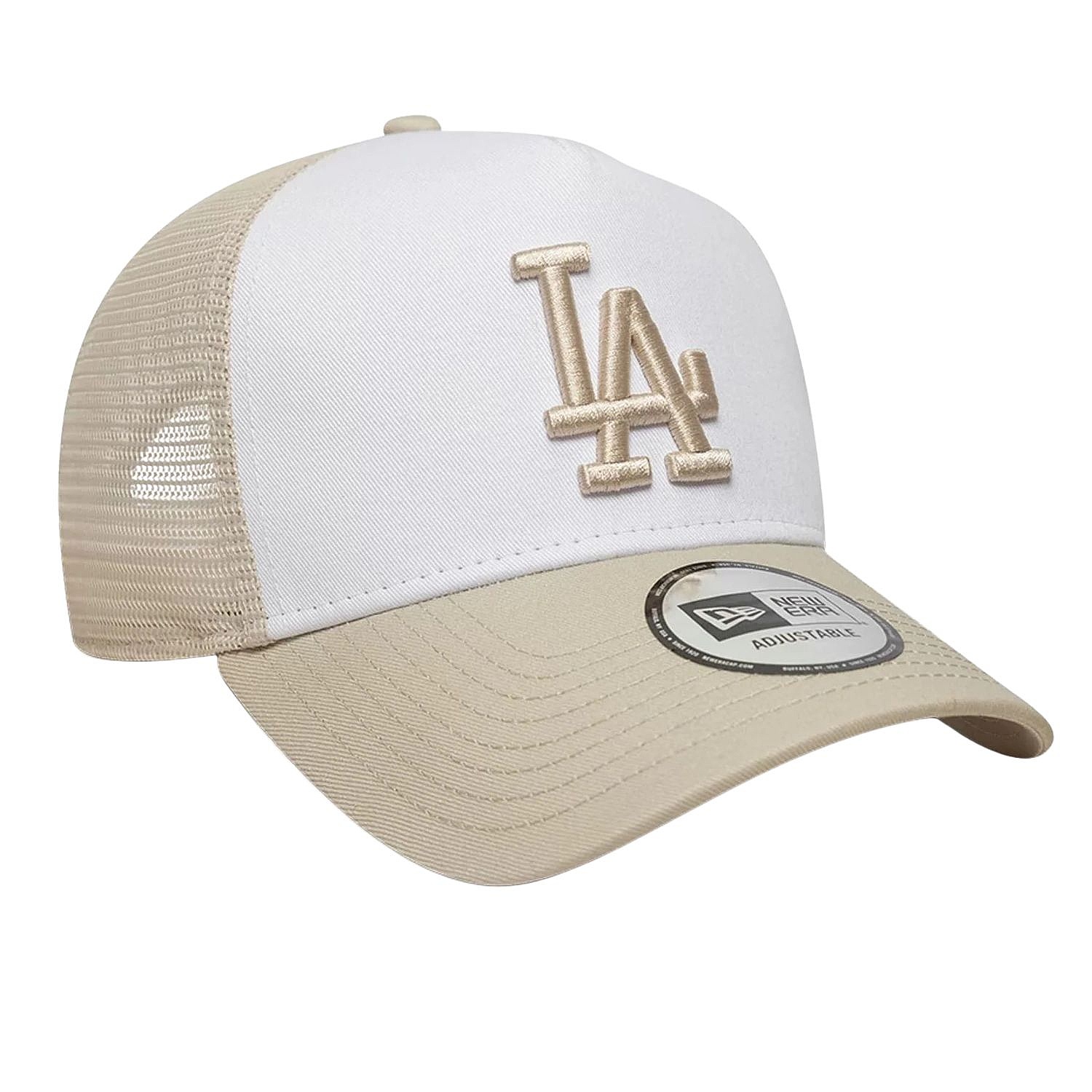 casquette New Era 9FO AF League Ess. Trucker MLB Los Angeles Dodgers - Stone/White - men´s