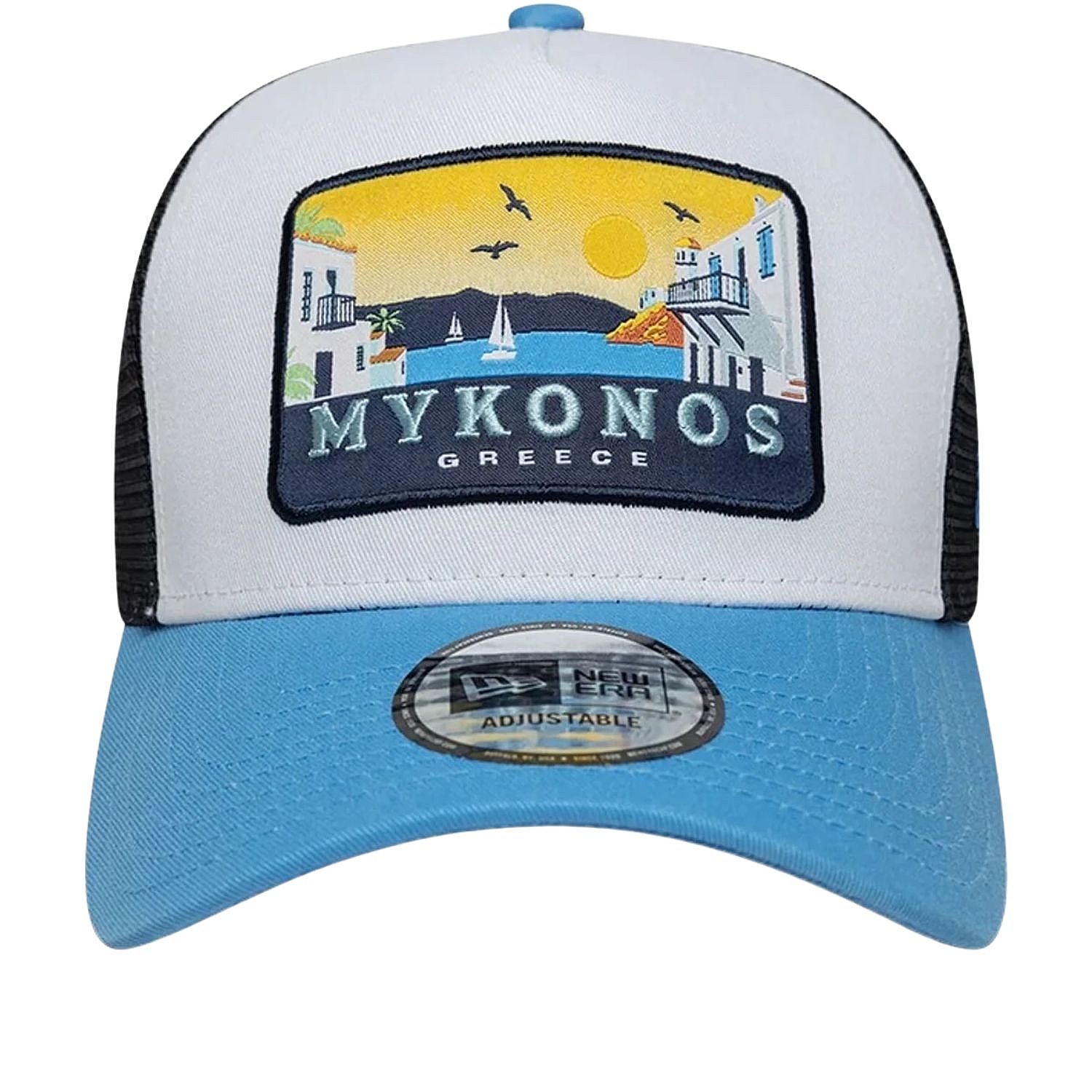 casquette New Era 9FO AF Location Patch Trucker Branded - Radiant Blue - men´s