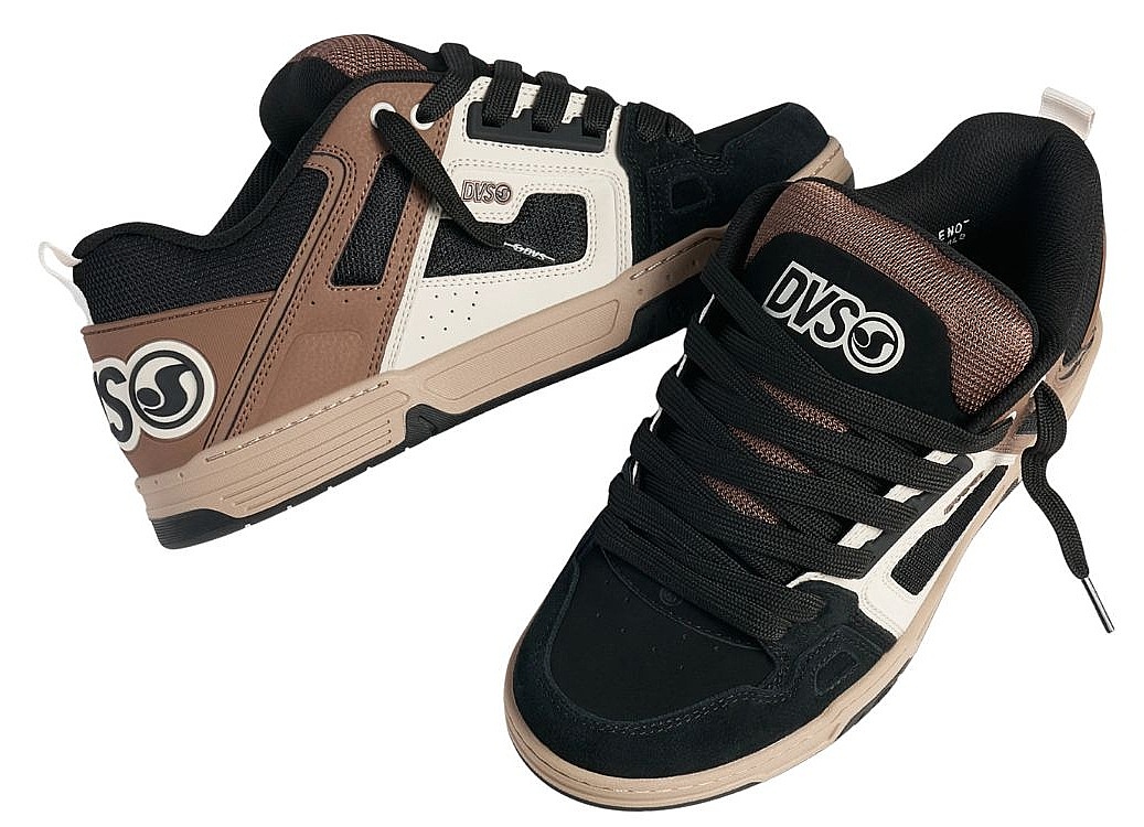 chaussures DVS Comanche - Black/Taupe/Brown/Suede - men´s