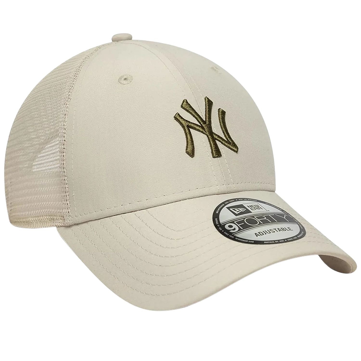 Kappe New Era 9FO Midi Homefield Trucker MLB New York Yankees - Stone/New Olive - men´s