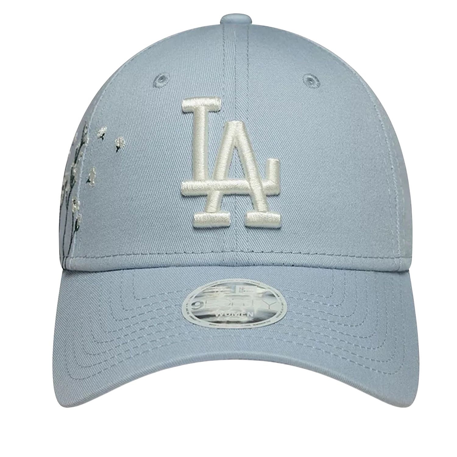 Kappe New Era 9FO Floral Icon MLB Los Angeles Dodgers - Soft Blue/Light Cream - women´s