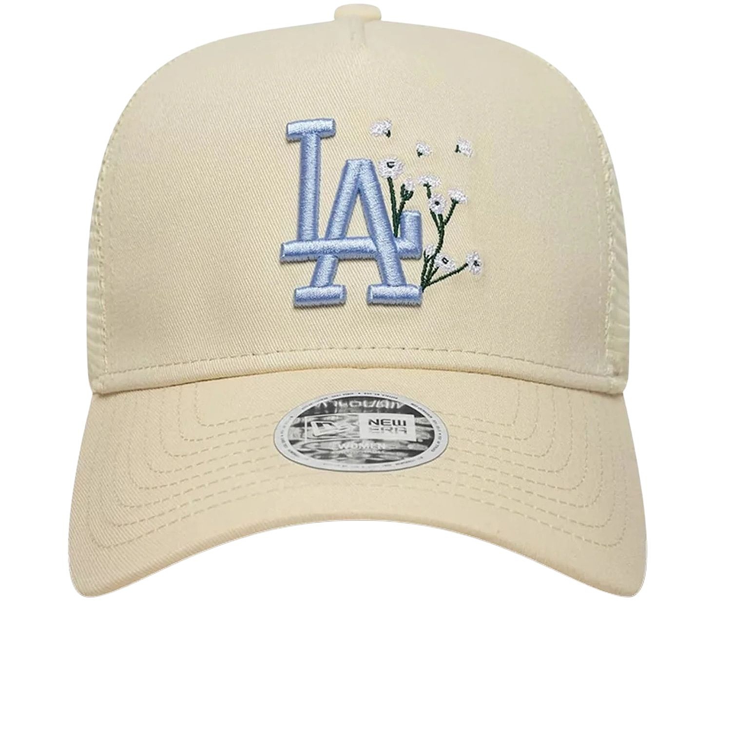 casquette New Era 9FO AF Floral Trucker MLB Los Angeles Dodgers - Light Cream/Soft Blue - women´s