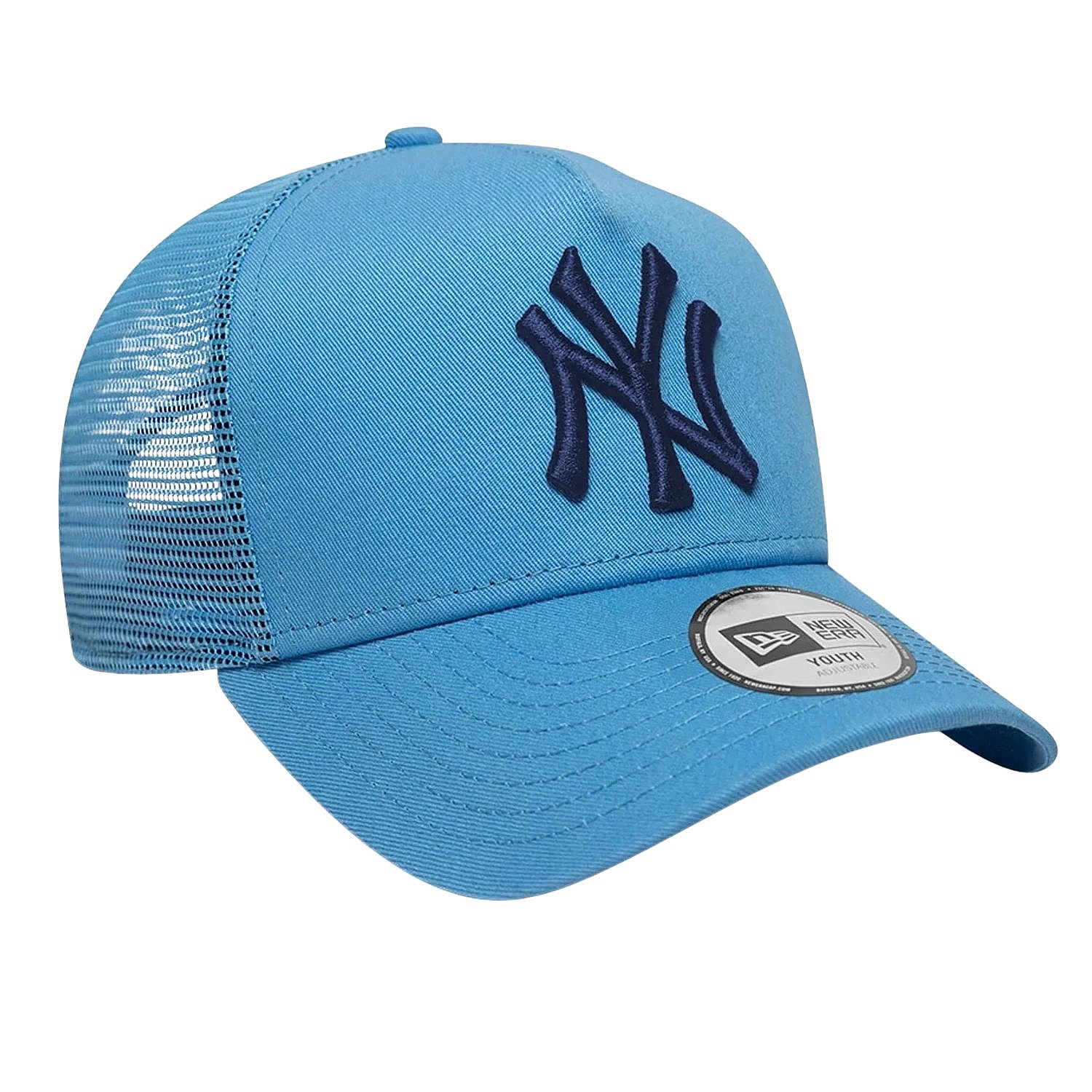 Kappe New Era 9FO AF League Trucker MLB New York Yankees Youth - Radiant Blue/Oceanside Blue - unisex junior