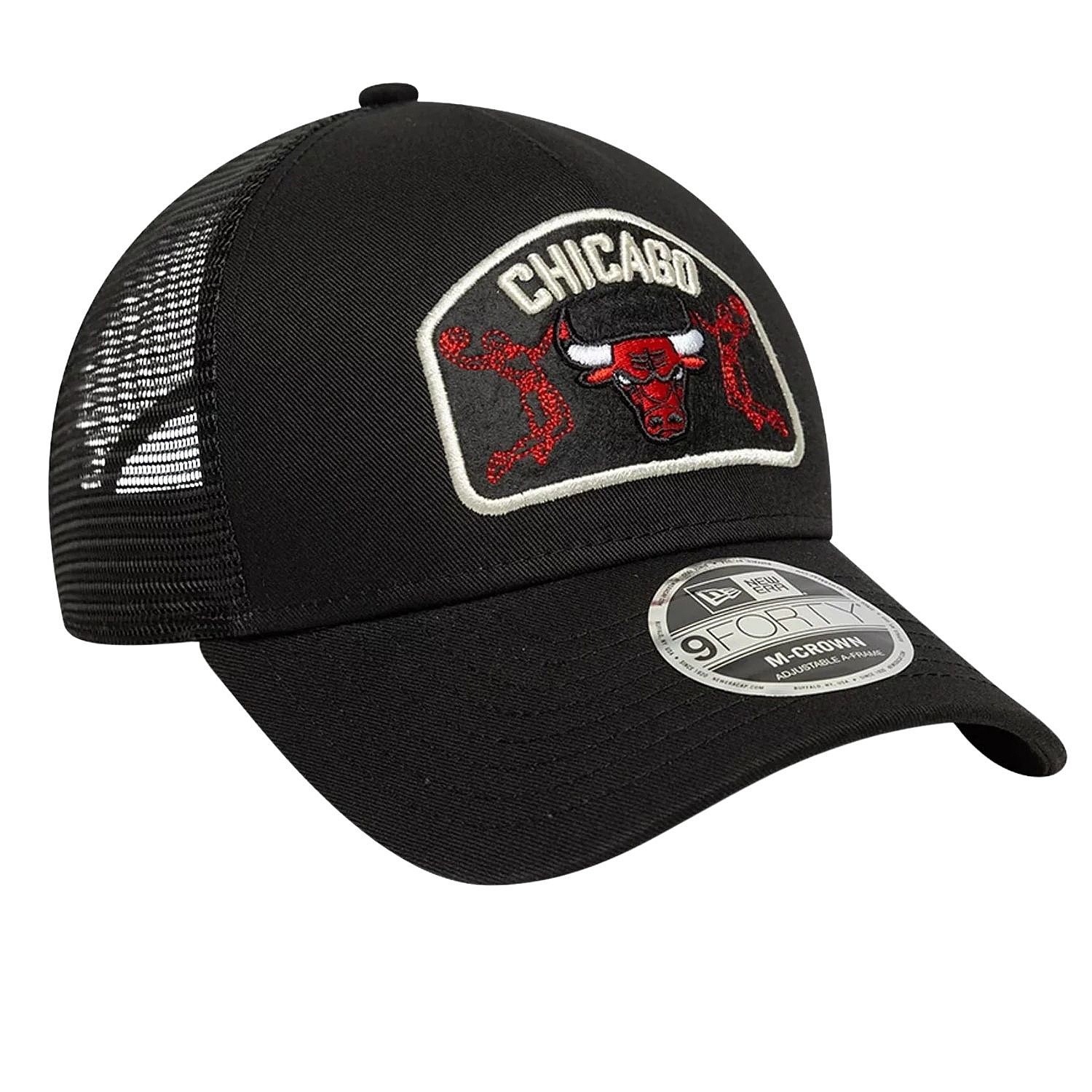casquette New Era 9FO M-Crown AF Trucker NBA Chicago Bulls - Black - men´s