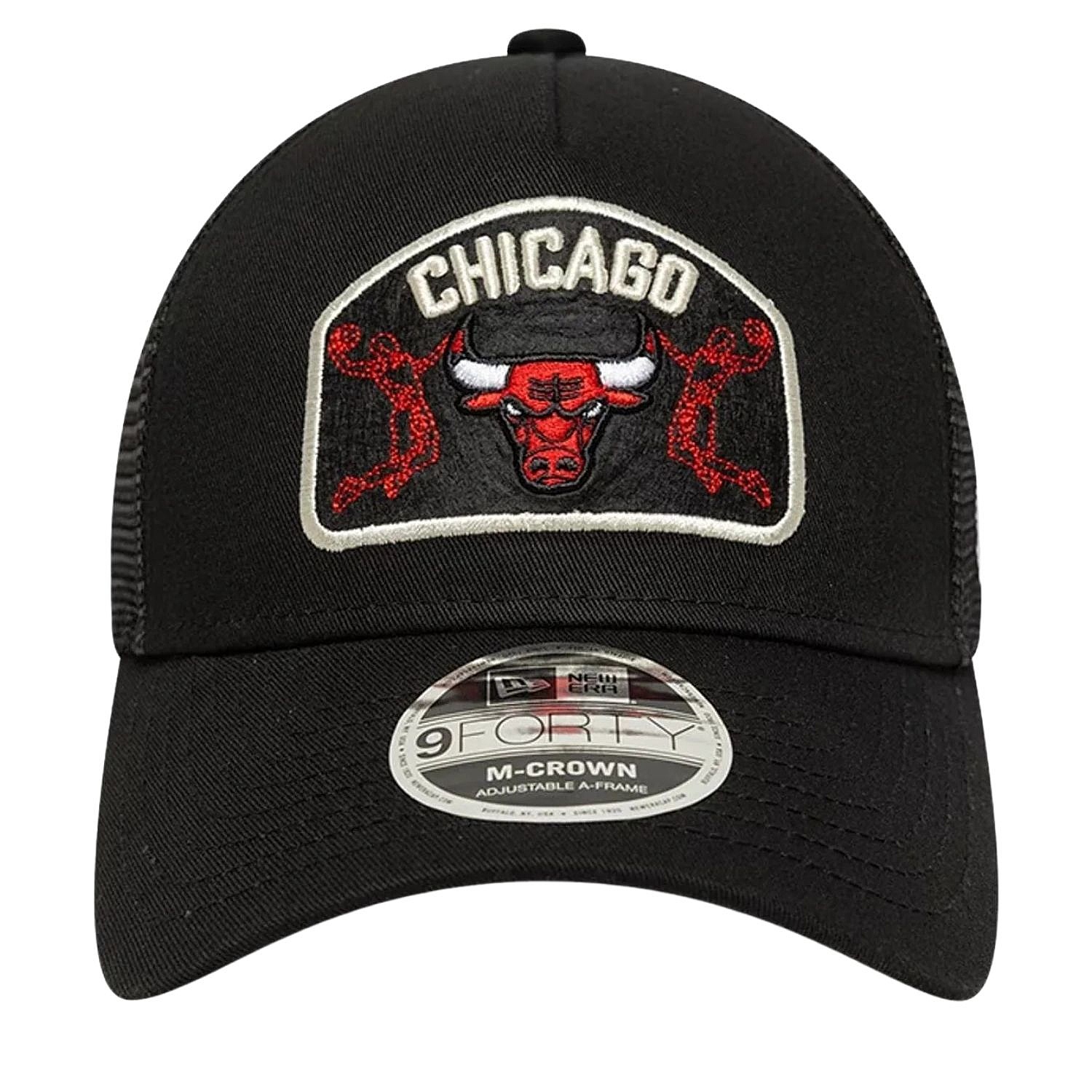 casquette New Era 9FO M-Crown AF Trucker NBA Chicago Bulls - Black - men´s