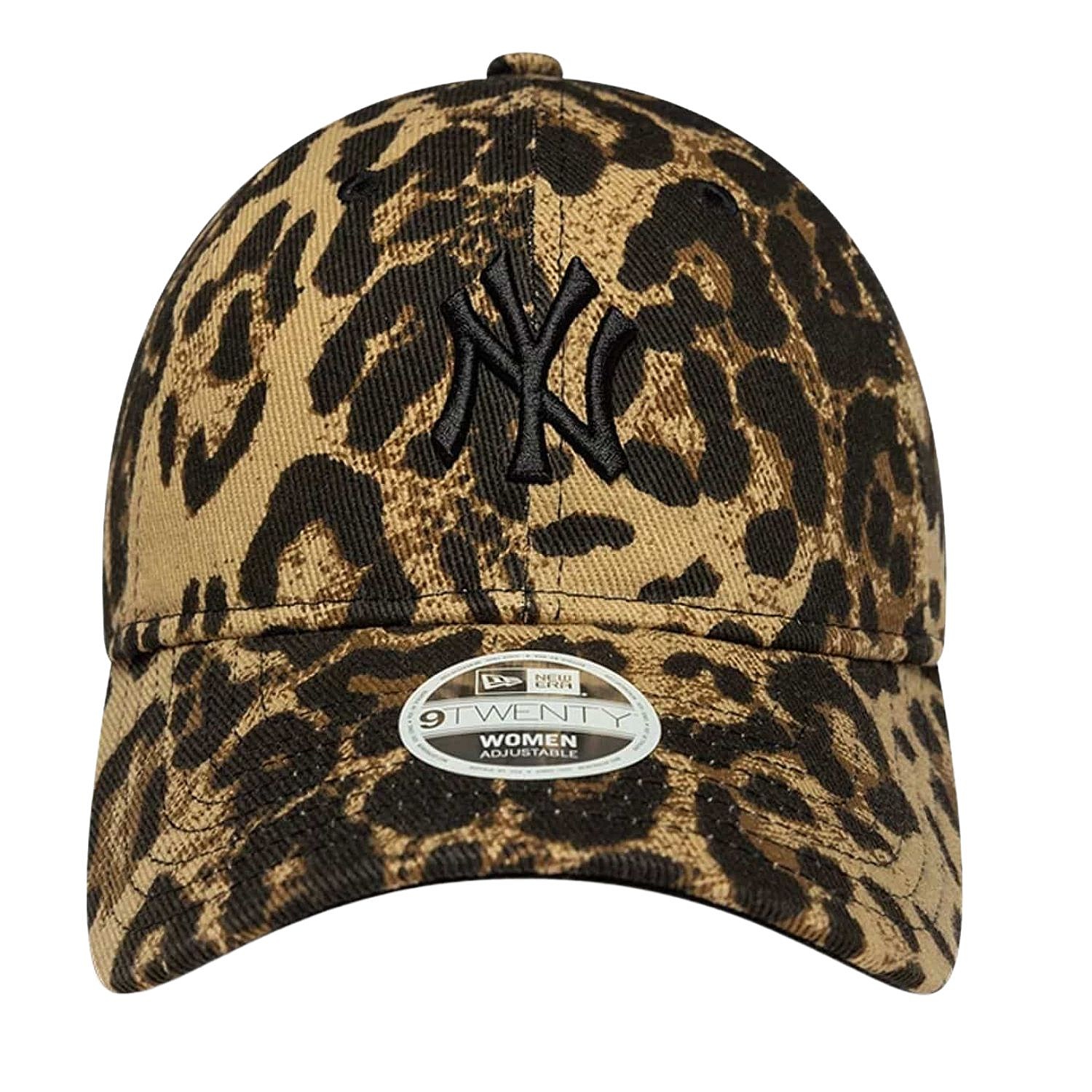 Kappe New Era 9T Leopard MLB New York Yankees - Brown Suede/Camel - women´s