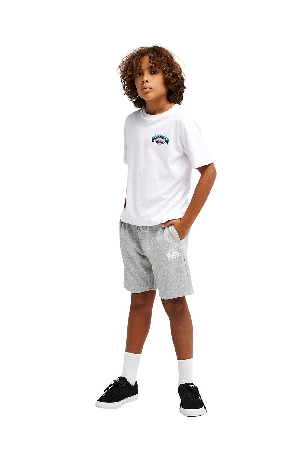 spodenki Quiksilver Easy Day Jogger - SJSH/Light Grey Heather - boy´s