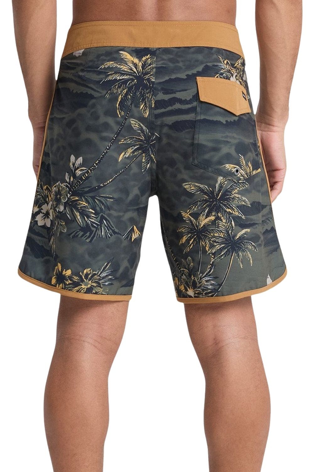swimming shorts Quiksilver Surfsilk Scallop 18 - KVJ6/Black Sundown - men´s