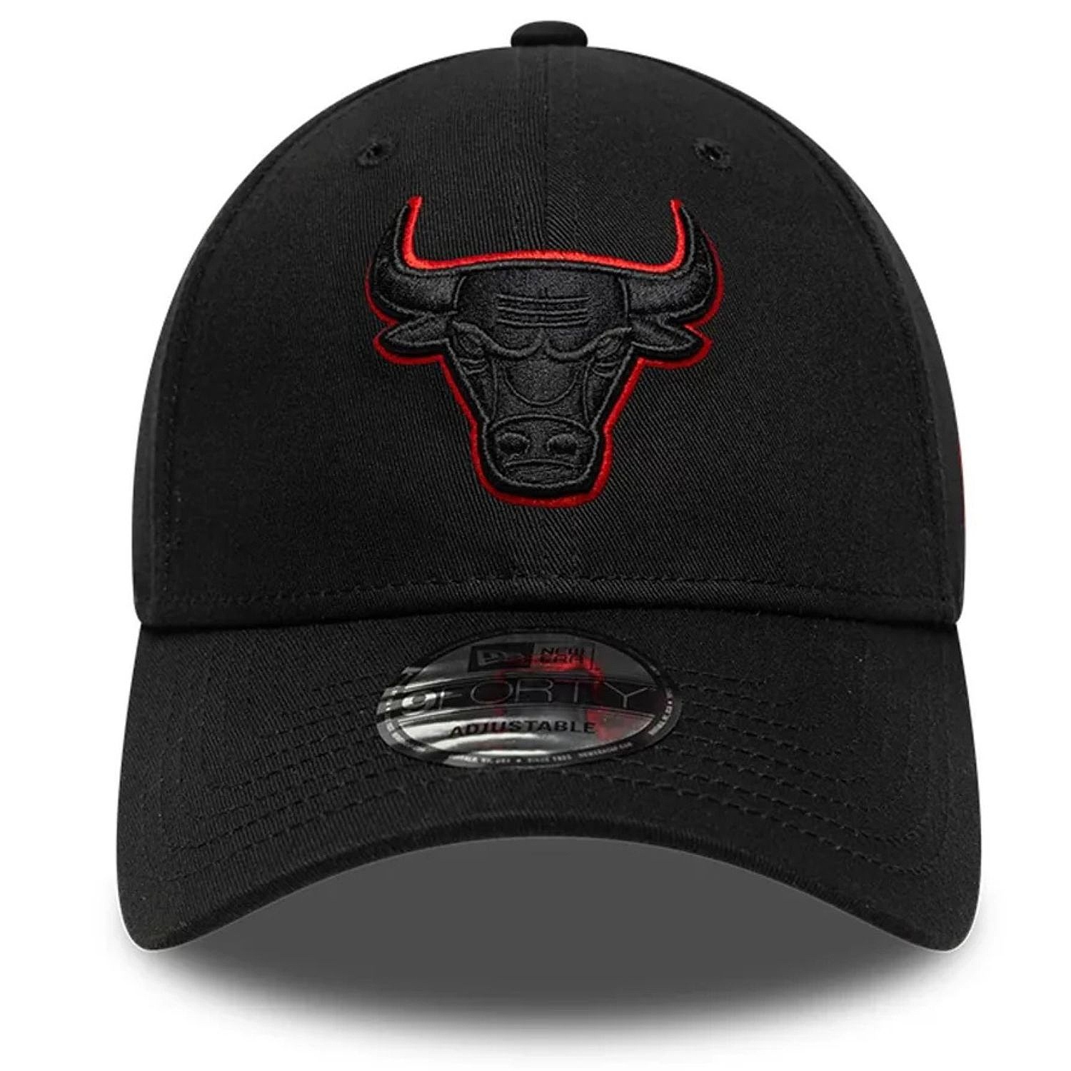 casquette New Era 9FO Team Outline NBA Chicago Bulls - Black/Faded Red - men´s