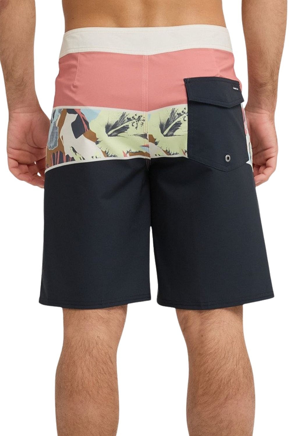 szorty kąpielowe Quiksilver Surfsilk Straight 20 - MKT6/Desert Sand Section - men´s
