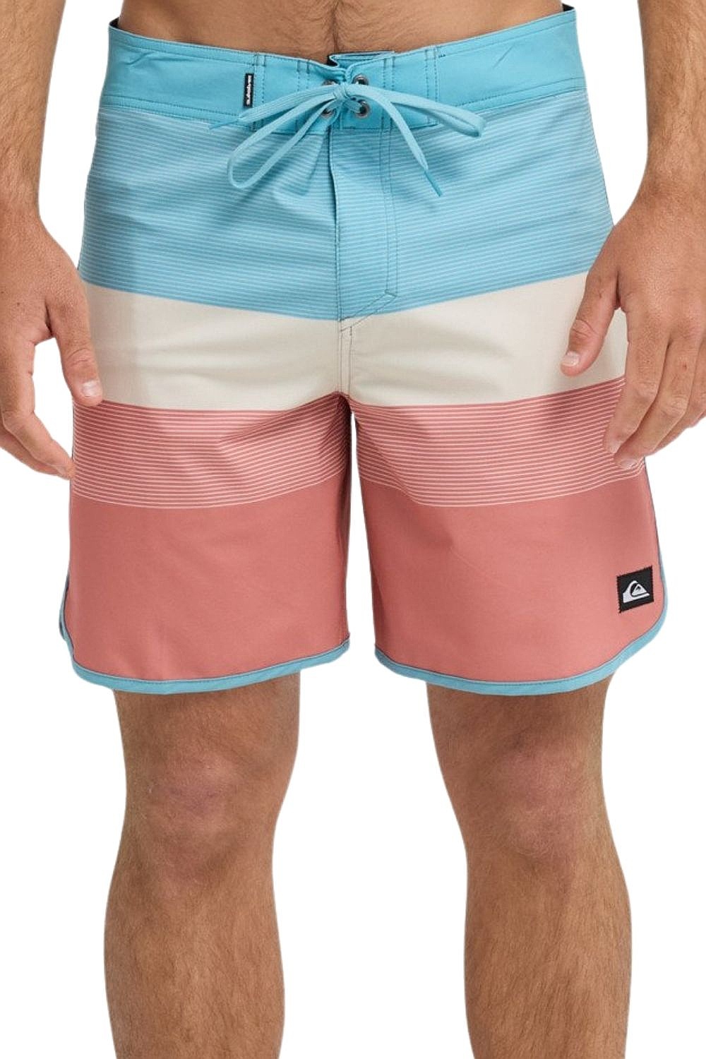 szorty kąpielowe Quiksilver Surfsilk Scallop 18 - MKT6/Desert Sand - Tijuana - men´s