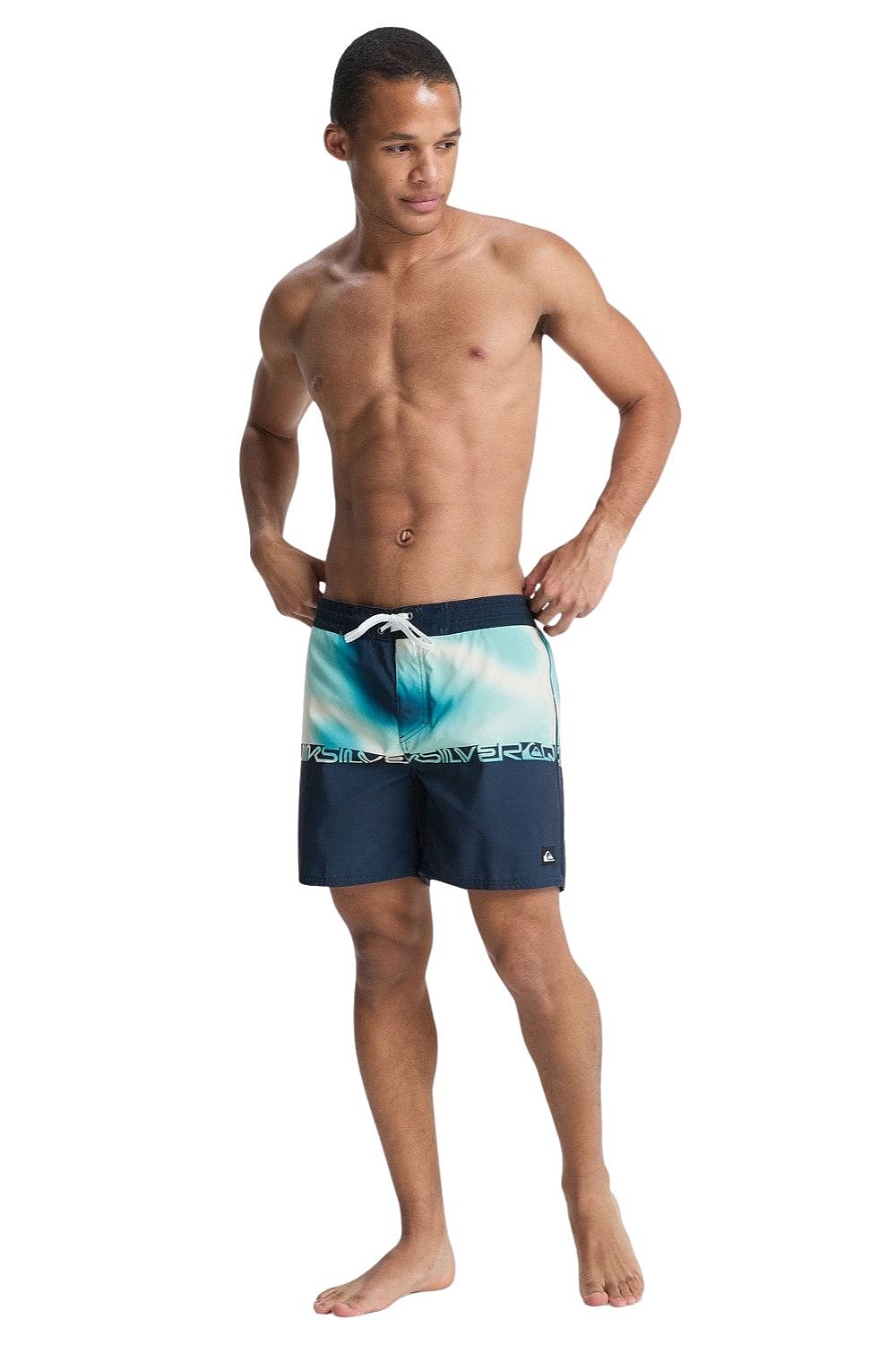 Short de bain Quiksilver Everyday Half Jam 16 - KTP7/Dark Navy Wordblock - men´s