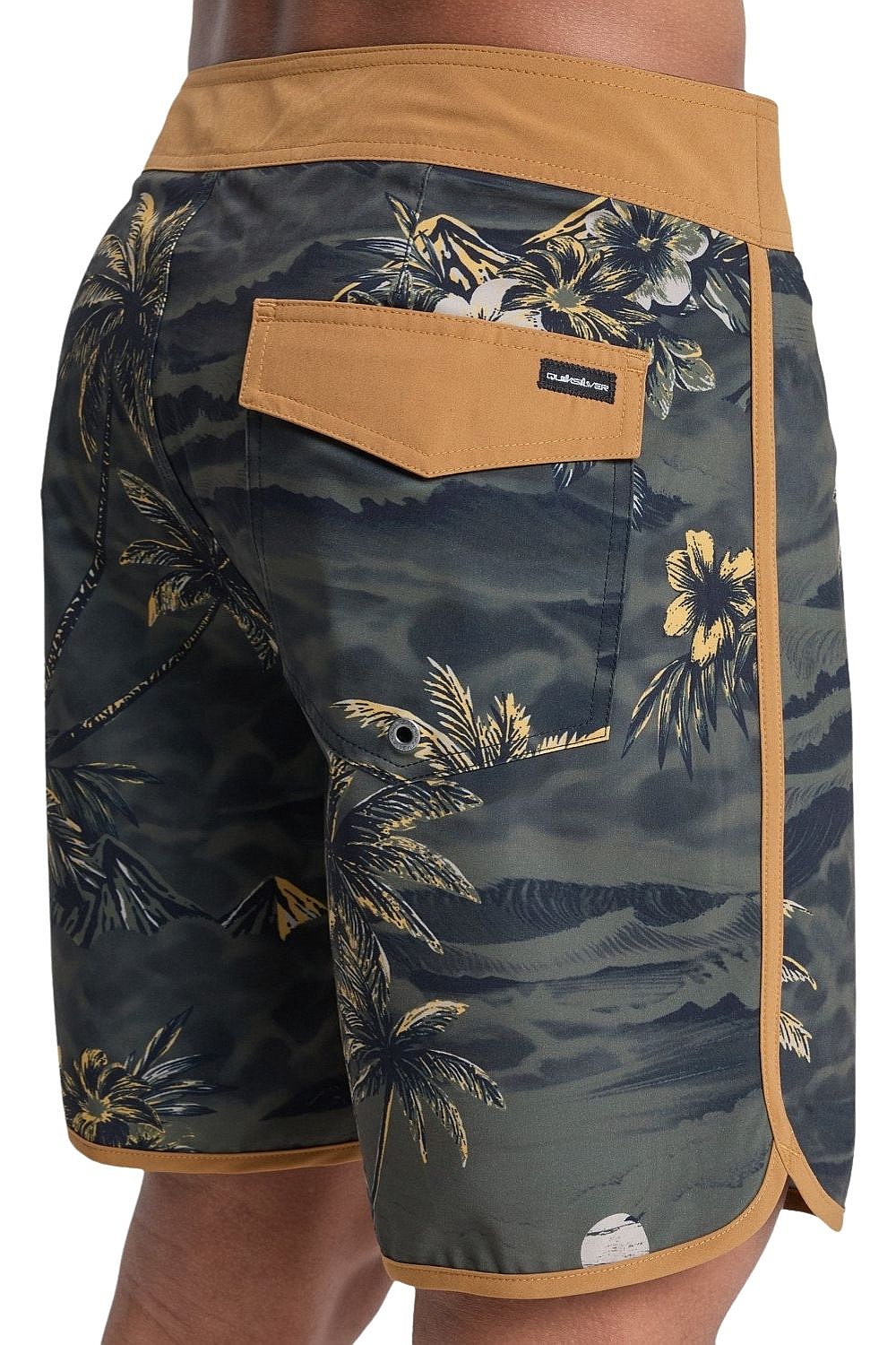 swimming shorts Quiksilver Surfsilk Scallop 18 - KVJ6/Black Sundown - men´s