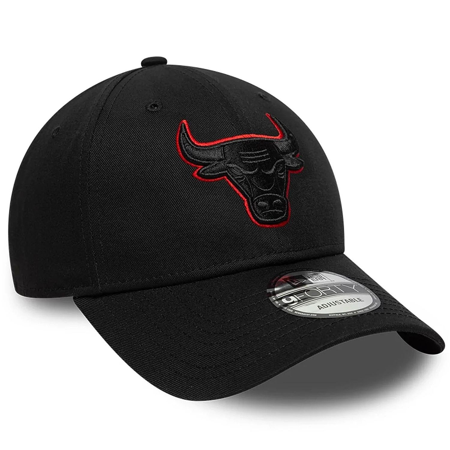 casquette New Era 9FO Team Outline NBA Chicago Bulls - Black/Faded Red - men´s