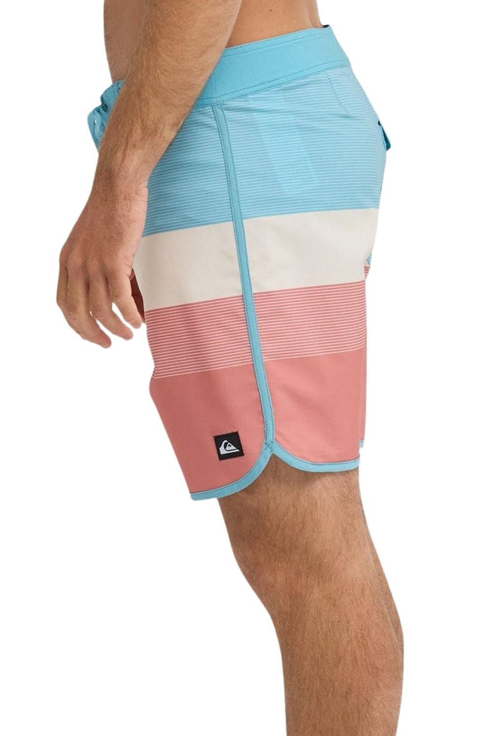 szorty kąpielowe Quiksilver Surfsilk Scallop 18 - MKT6/Desert Sand - Tijuana - men´s