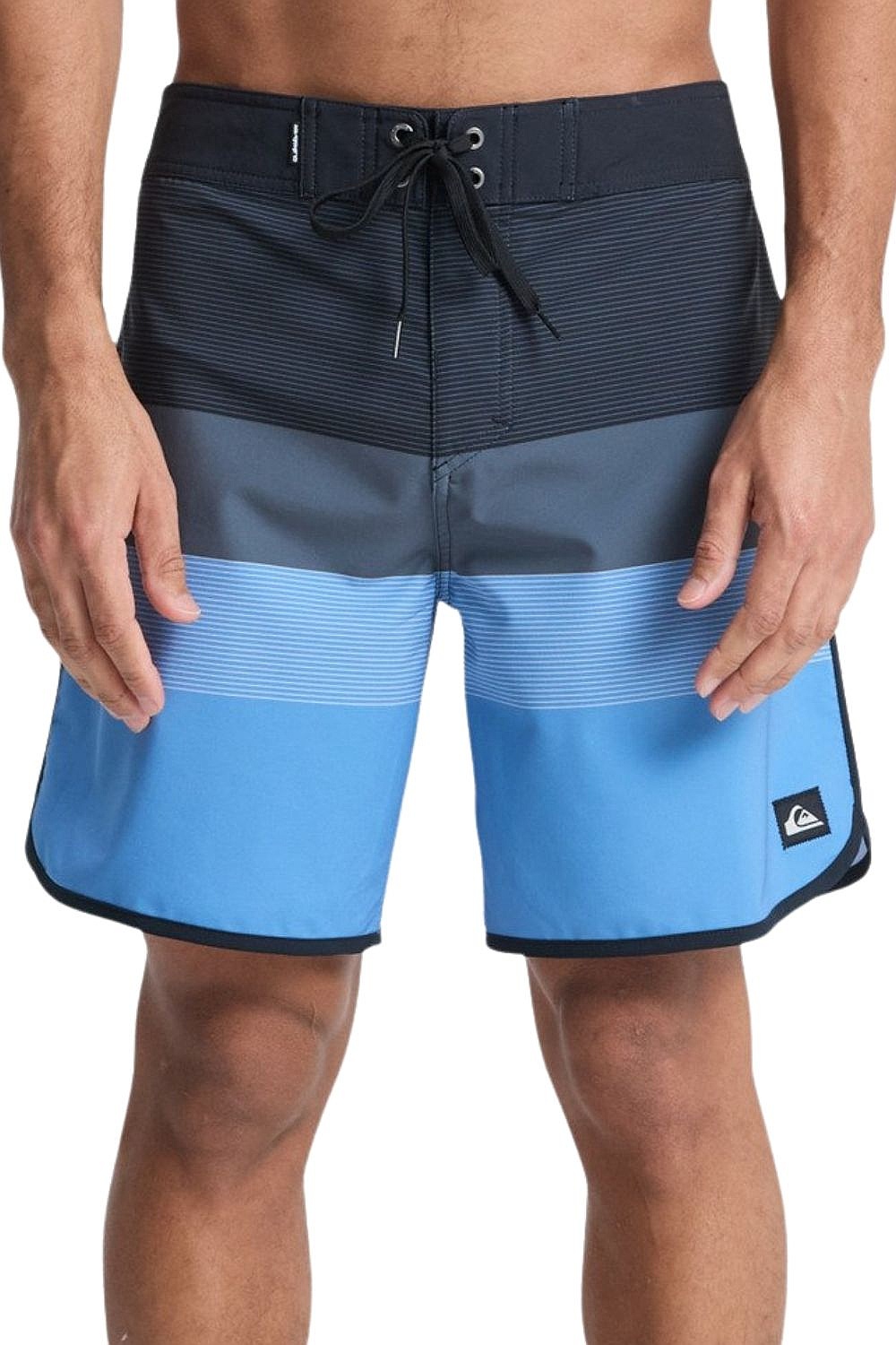 Badeshorts Quiksilver Surfsilk Scallop 18 - KVJ7/Black Tijuana - men´s