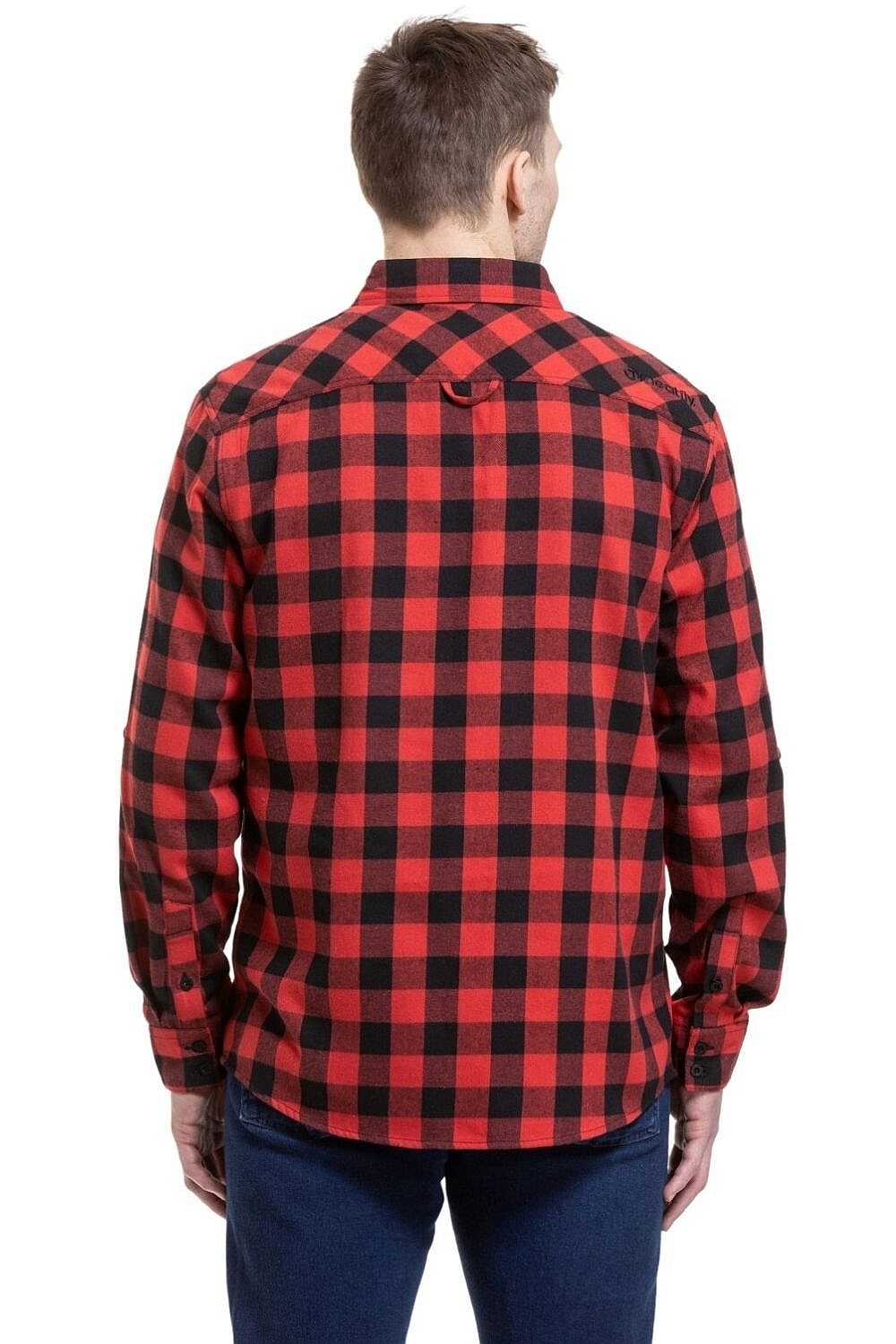 koszula Meatfly Kurt LS - Black/Red - men´s