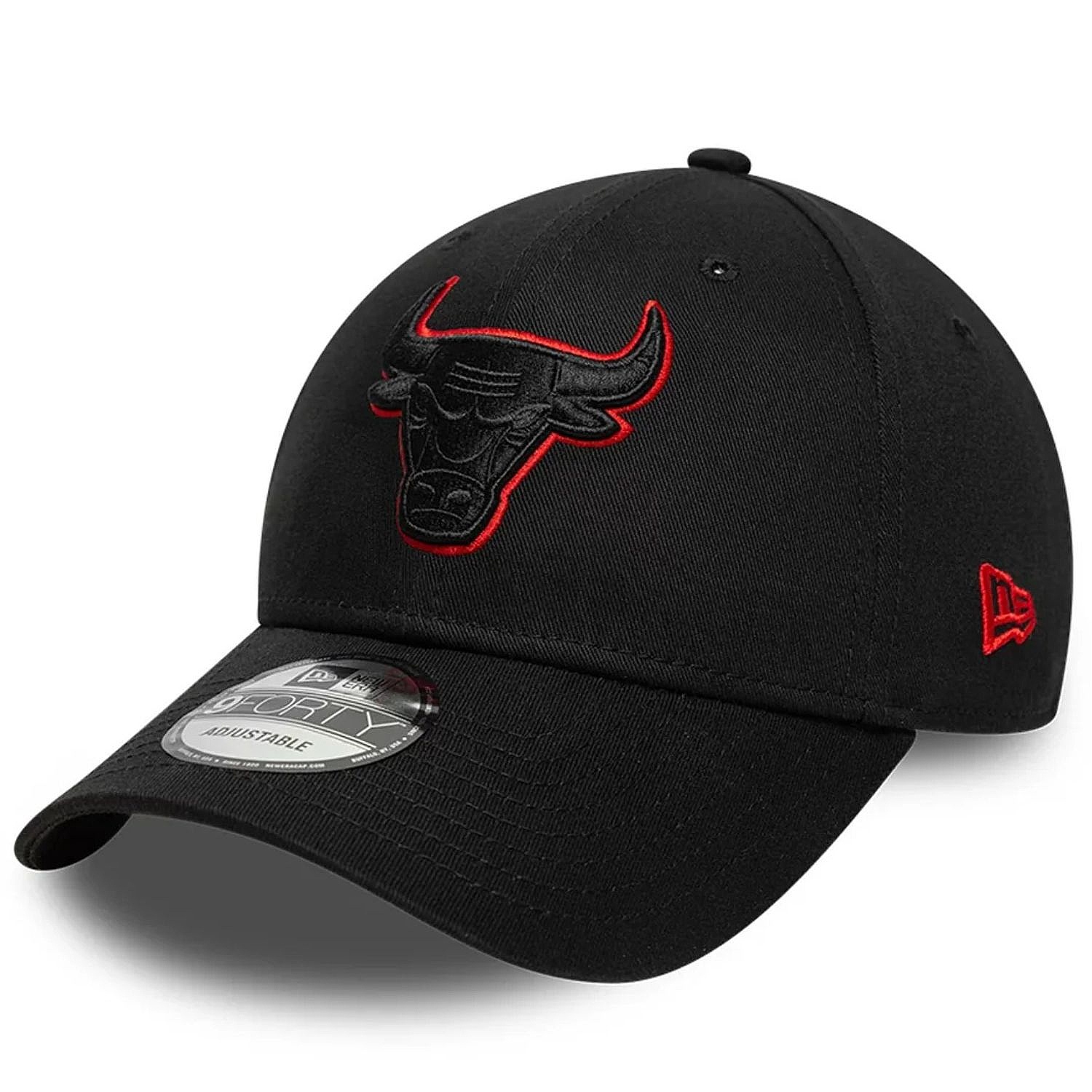 casquette New Era 9FO Team Outline NBA Chicago Bulls - Black/Faded Red - men´s