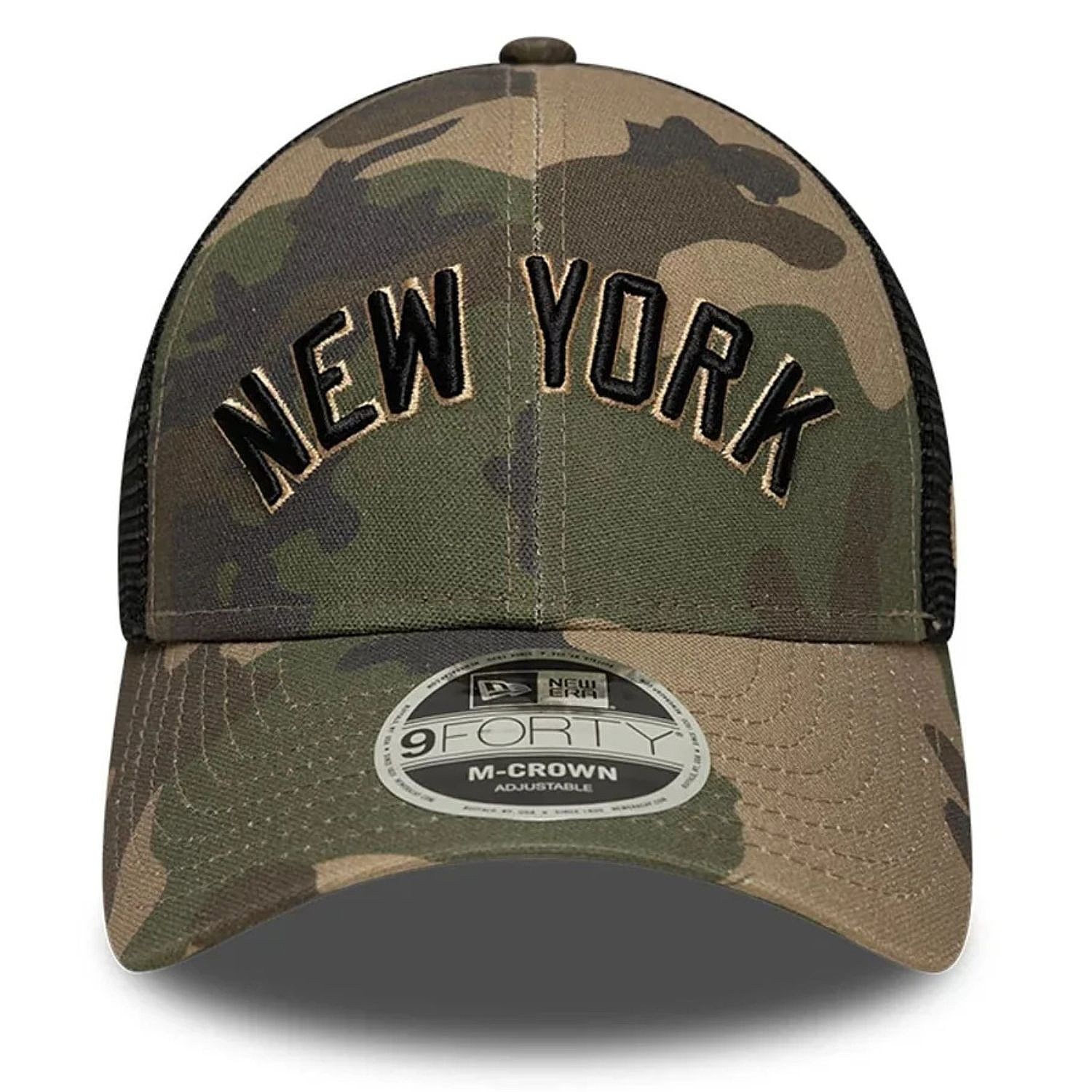 Kappe New Era 9FO M-Crown Wordmark Trucker MLB New York Yankees - Woodland Camo - men´s
