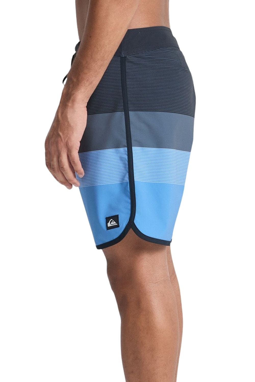 Badeshorts Quiksilver Surfsilk Scallop 18 - KVJ7/Black Tijuana - men´s