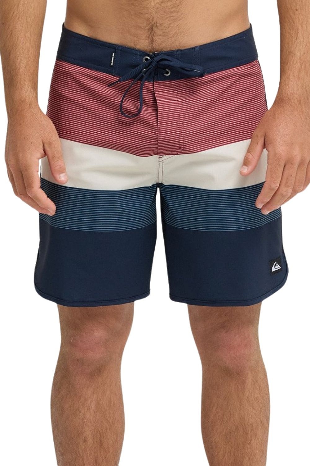 swimming shorts Quiksilver Surfsilk Scallop 18 - KTP7/Dark Navy Tijuana - men´s
