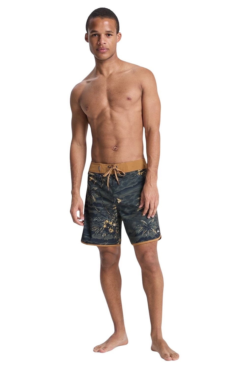 swimming shorts Quiksilver Surfsilk Scallop 18 - KVJ6/Black Sundown - men´s
