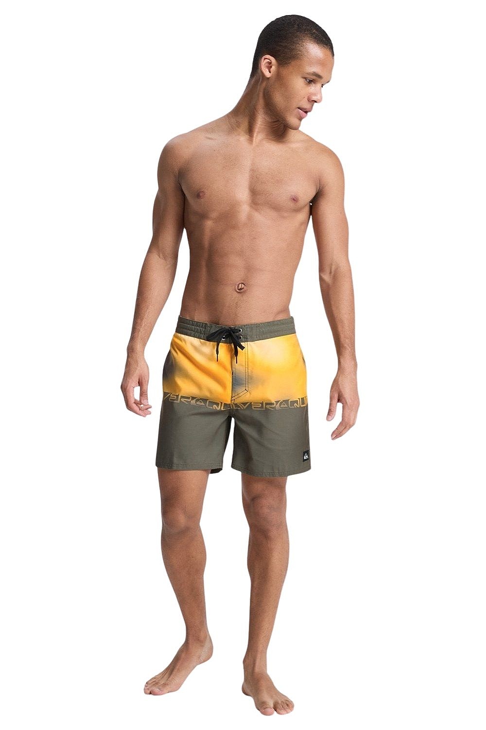 szorty kąpielowe Quiksilver Everyday Half Jam 16 - CRE6/Grape Leaf Wordblock - men´s