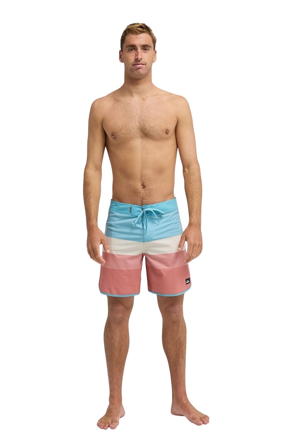szorty kąpielowe Quiksilver Surfsilk Scallop 18 - MKT6/Desert Sand - Tijuana - men´s