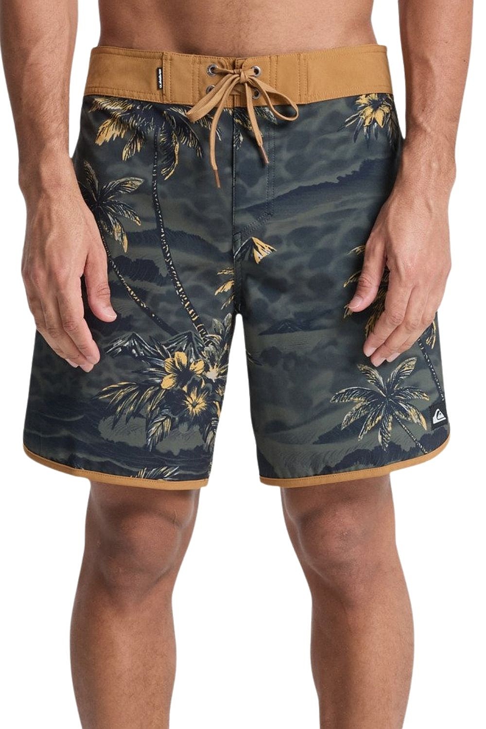 swimming shorts Quiksilver Surfsilk Scallop 18 - KVJ6/Black Sundown - men´s