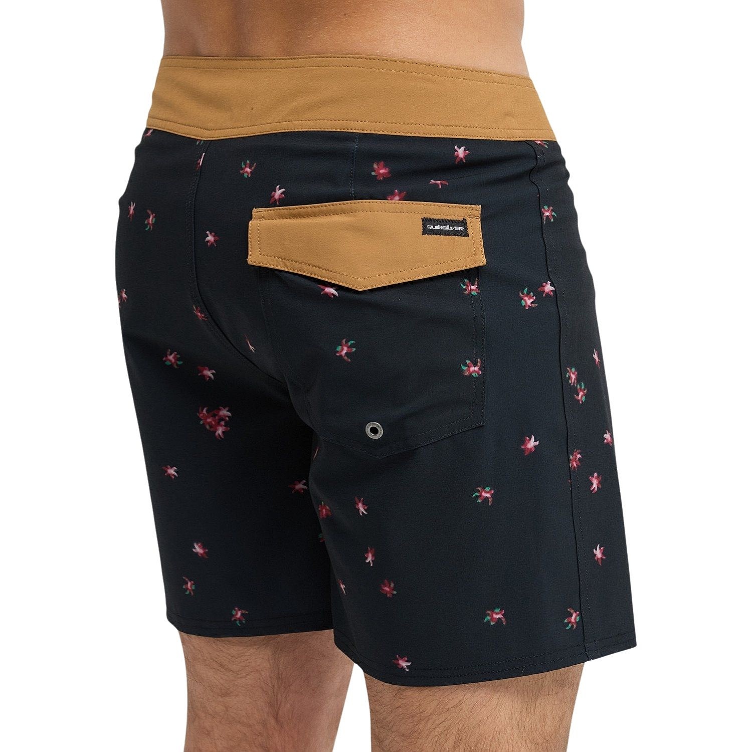 swimming shorts Quiksilver Surfsilk Kaimana Printed 16 - KVJ7/Black Fallen Blossom - men´s
