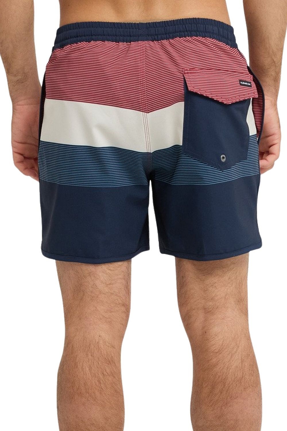 swimming shorts Quiksilver Stretch Scallop Volley 16 - KTP7/Dark Navy Tijuana - men´s