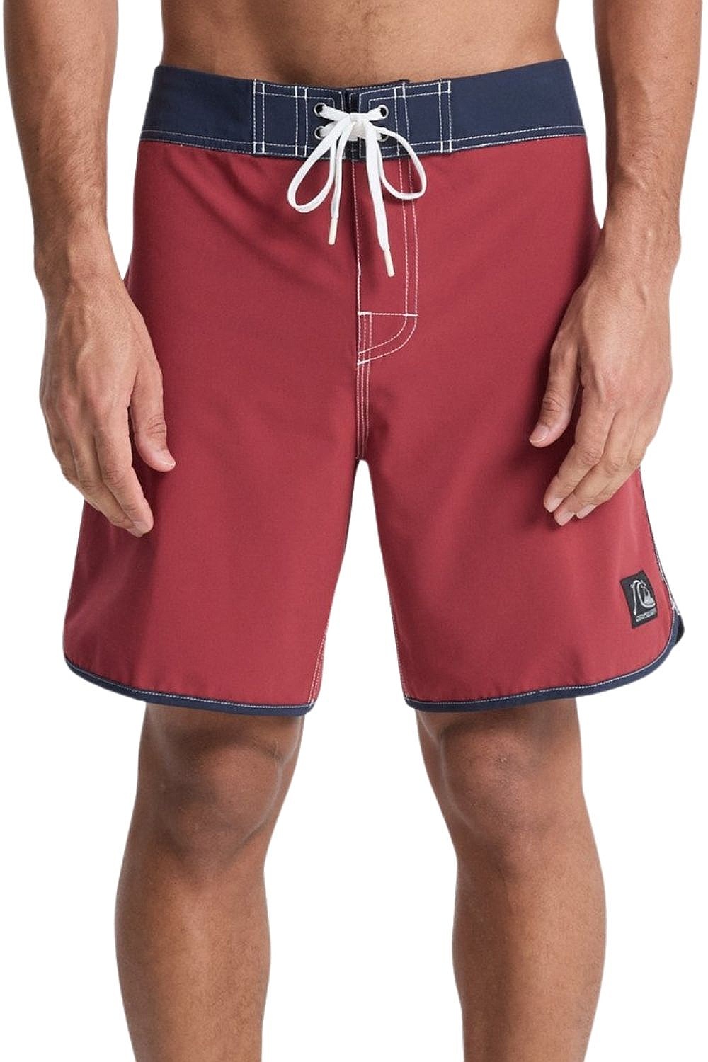 swimming shorts Quiksilver Original Scallop 18 - RQZ0/Burnt Russet - men´s