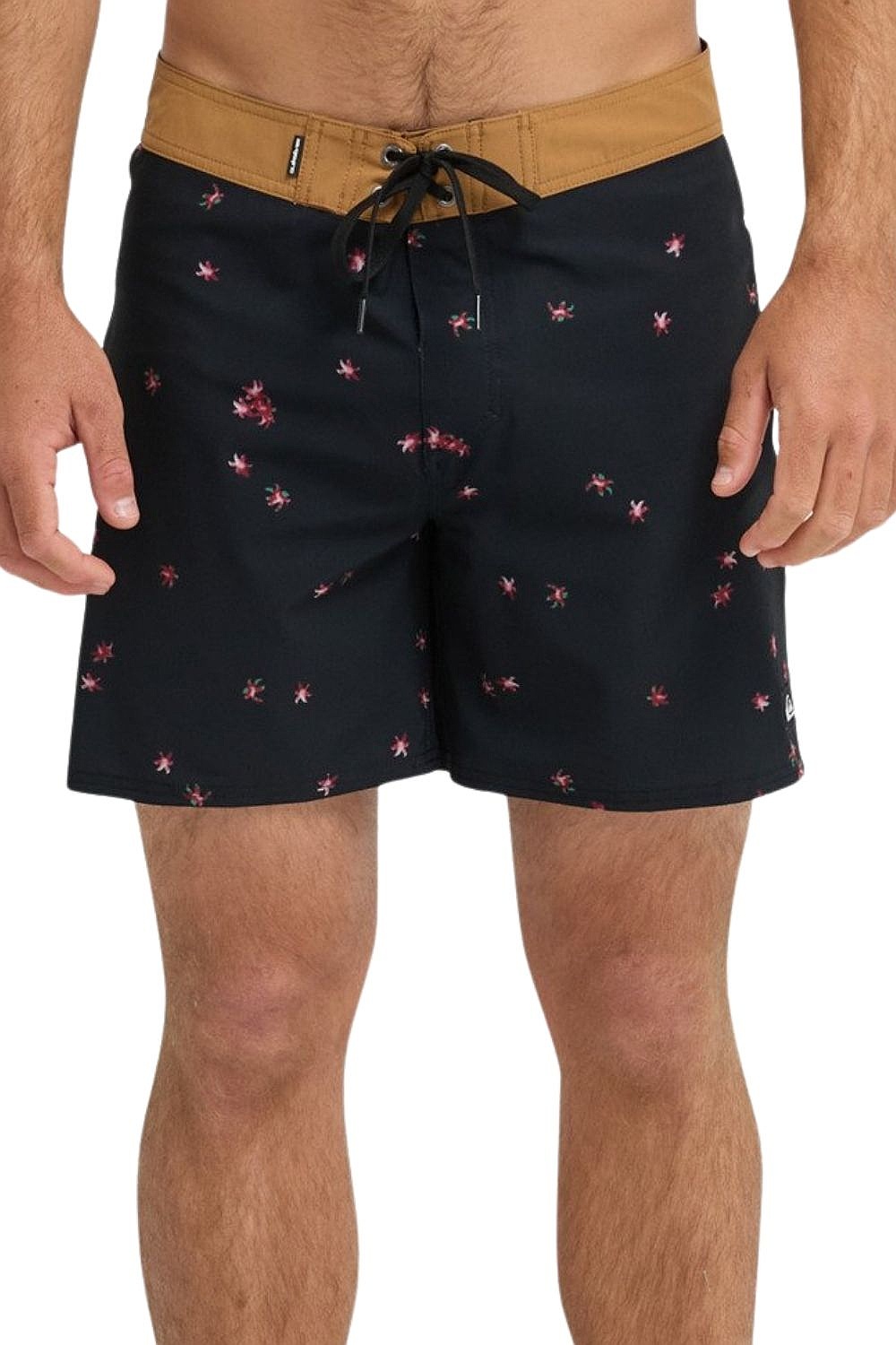 swimming shorts Quiksilver Surfsilk Kaimana Printed 16 - KVJ7/Black Fallen Blossom - men´s