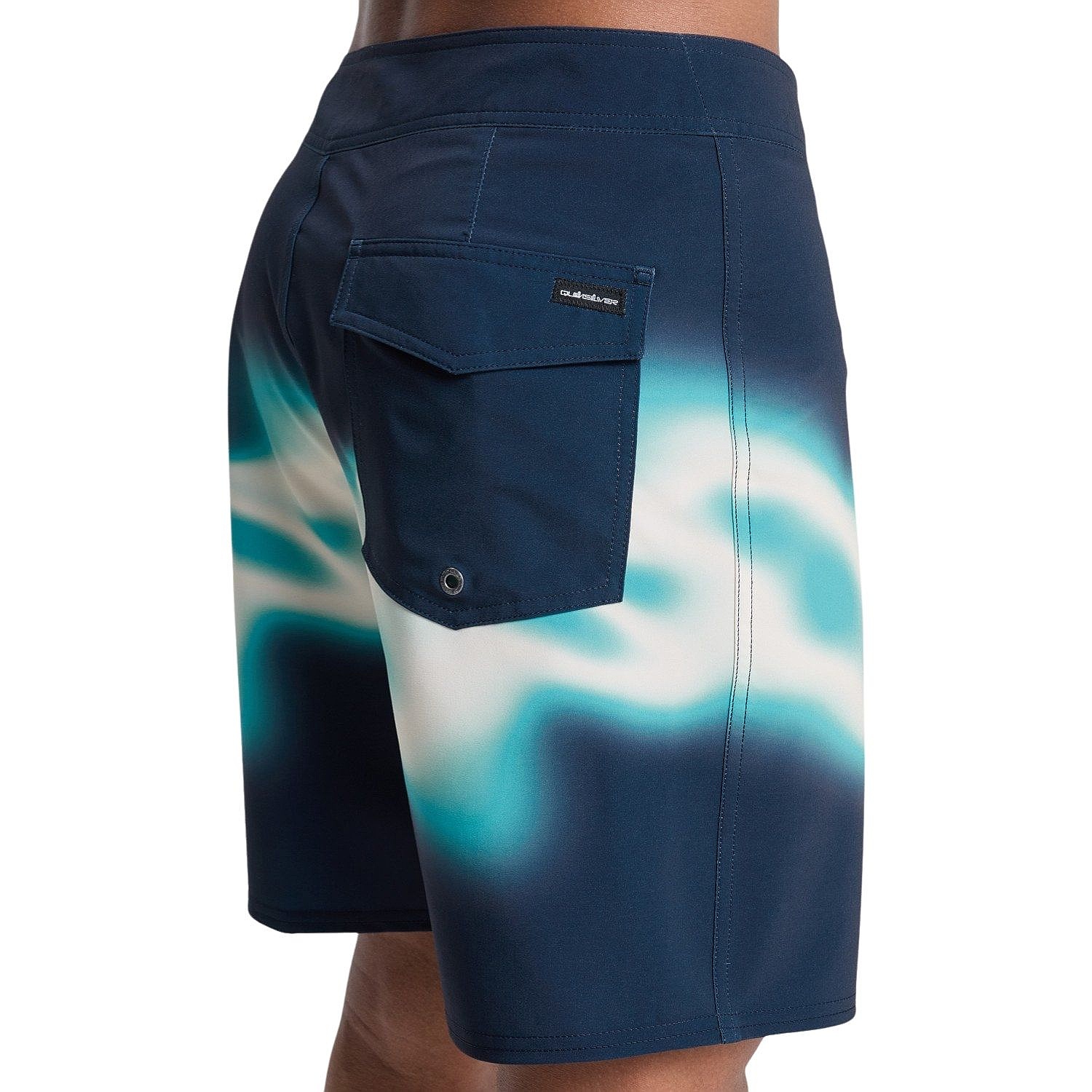 swimming shorts Quiksilver Surfsilk Straight 18 - KTP7/Dark Navy Thermo Stripe - men´s