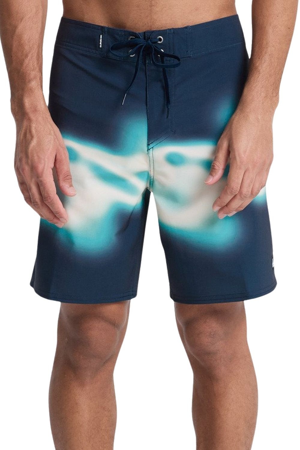 swimming shorts Quiksilver Surfsilk Straight 18 - KTP7/Dark Navy Thermo Stripe - men´s