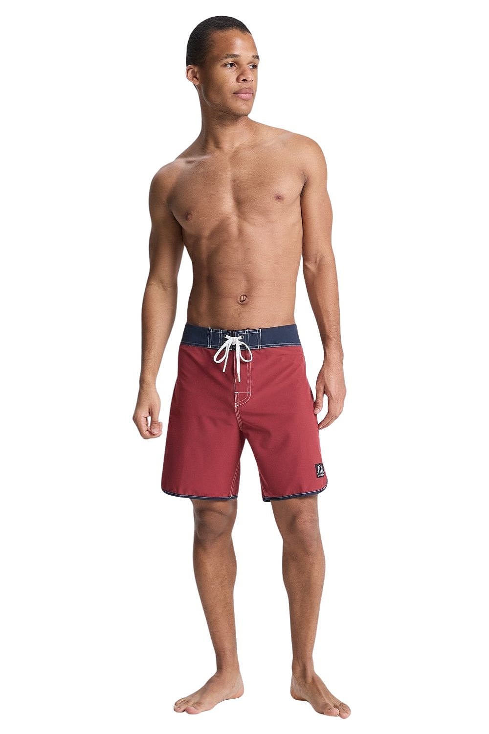 swimming shorts Quiksilver Original Scallop 18 - RQZ0/Burnt Russet - men´s