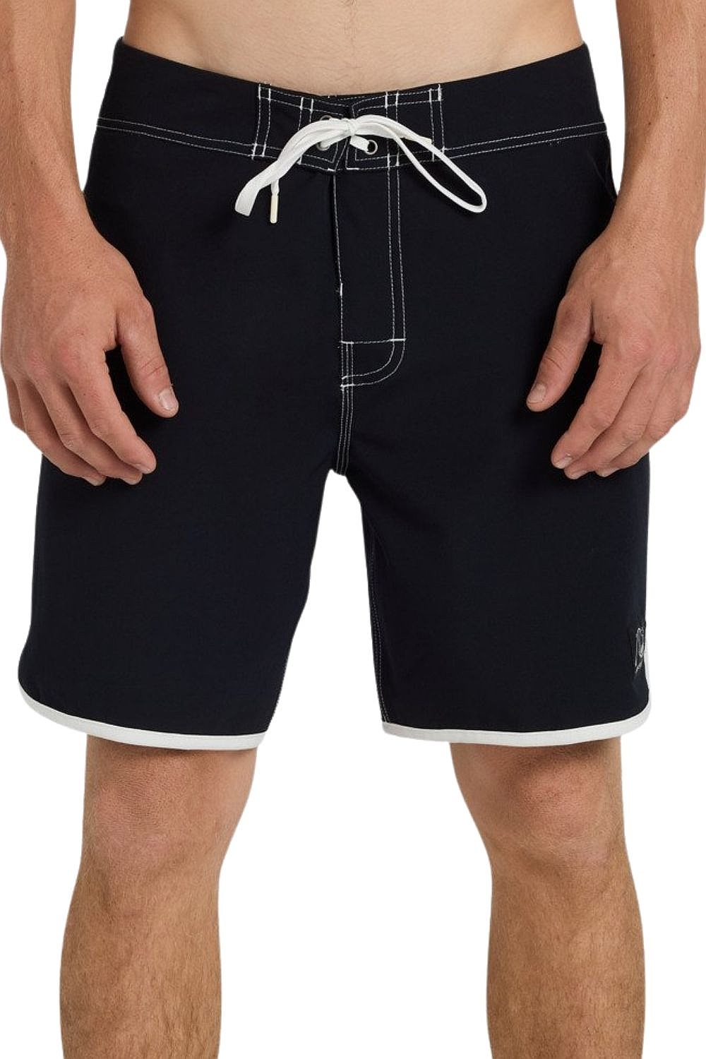 swimming shorts Quiksilver Original Scallop 18 - KVJ0/Black - men´s