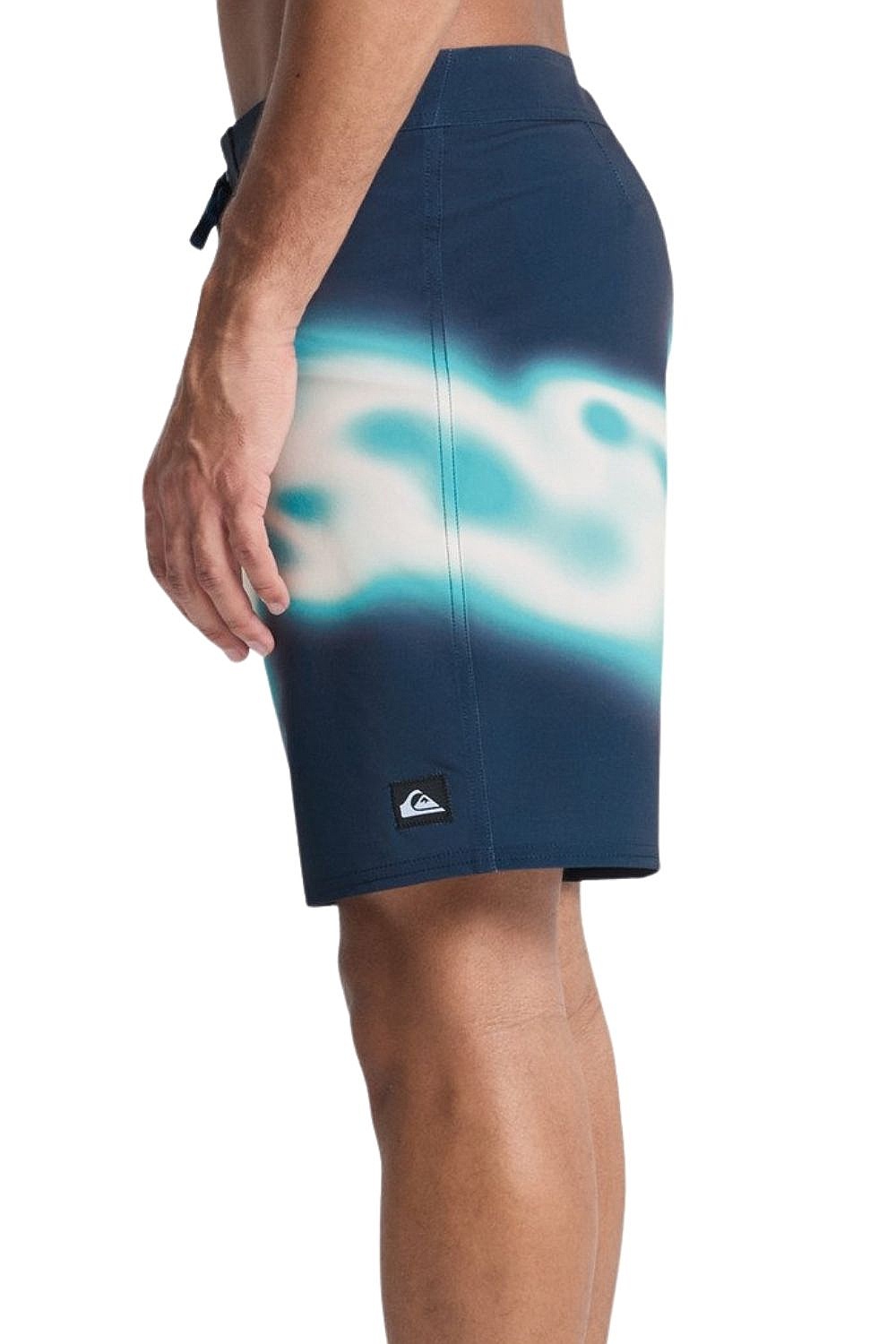 swimming shorts Quiksilver Surfsilk Straight 18 - KTP7/Dark Navy Thermo Stripe - men´s
