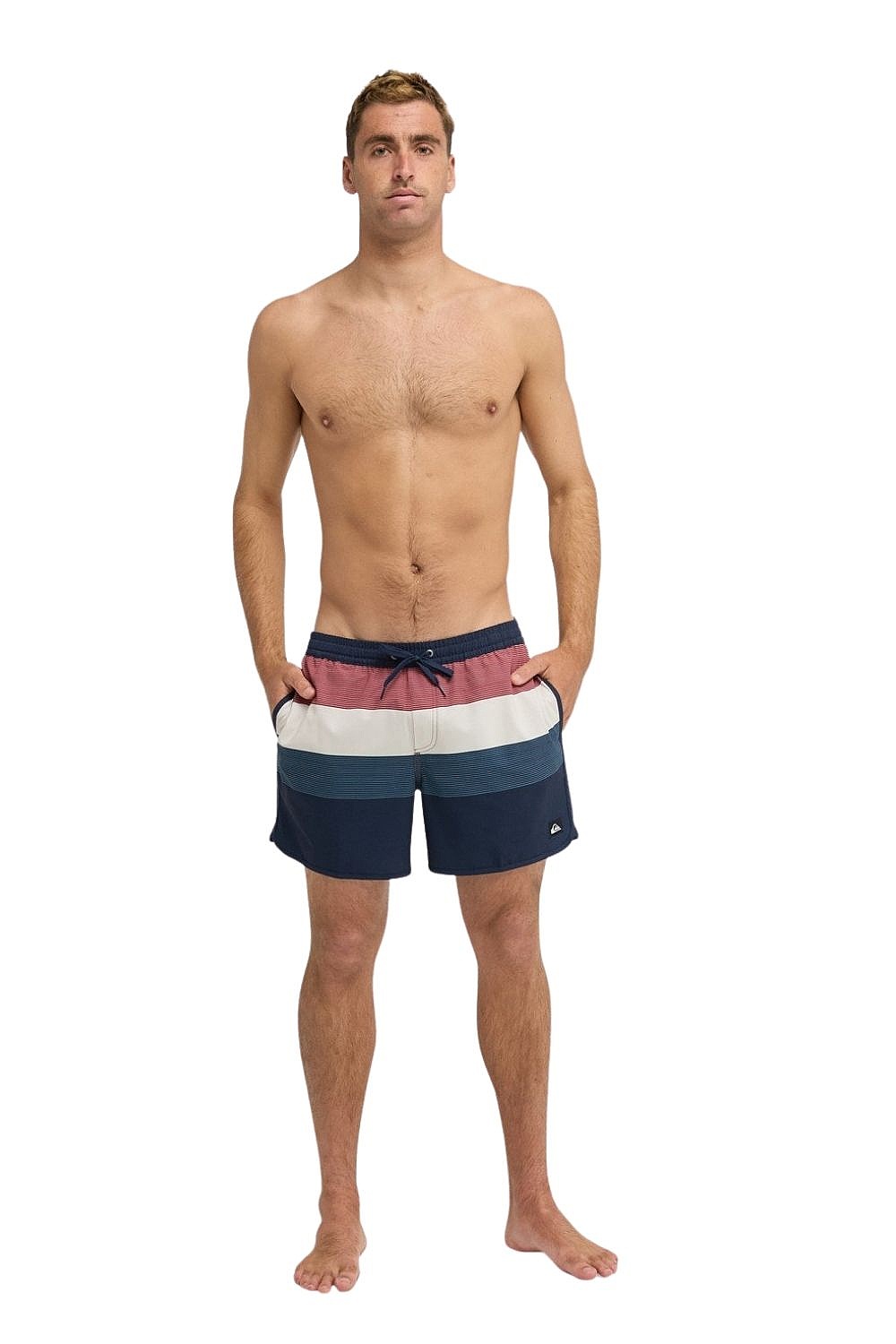 swimming shorts Quiksilver Stretch Scallop Volley 16 - KTP7/Dark Navy Tijuana - men´s