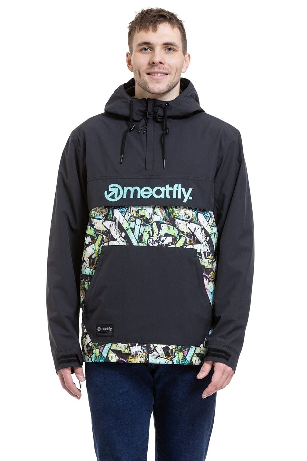 Jacke Meatfly Garen - Black/Graffiti - men´s